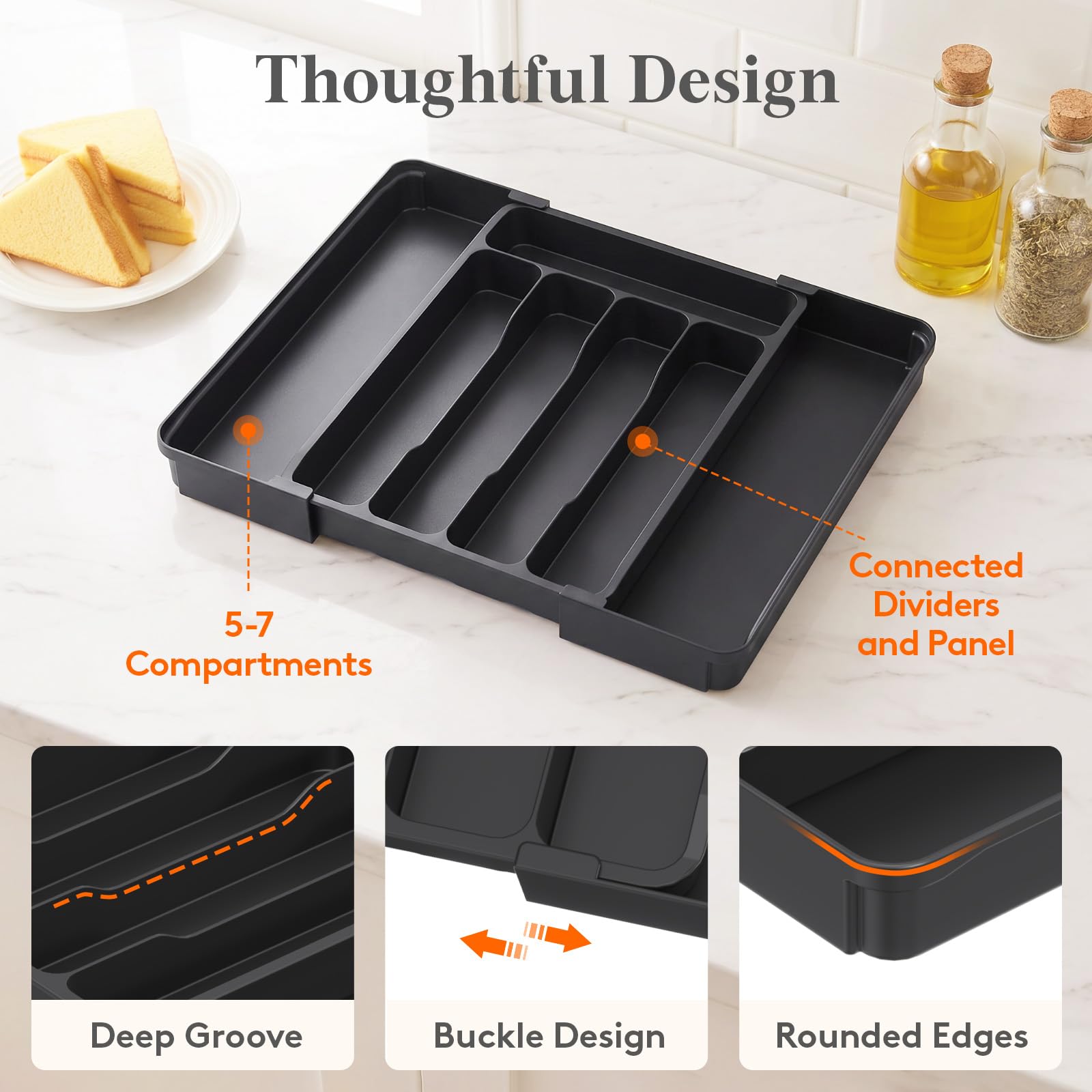 Silverware Organizer for Drawer
