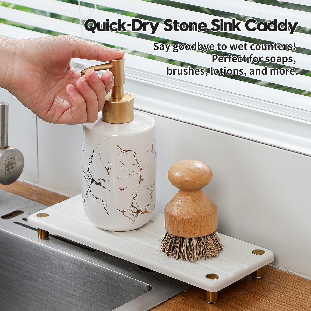 Instant Dry Sink Caddy Kitchen Sink Organizer