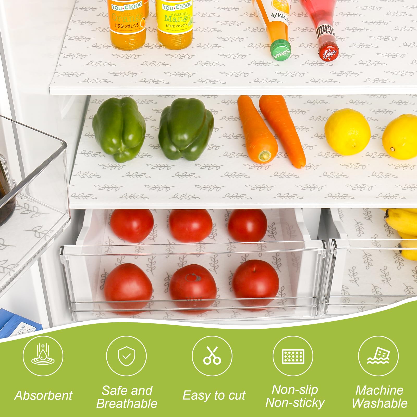 Refrigerator Drawer Liners (12 Sq Ft)