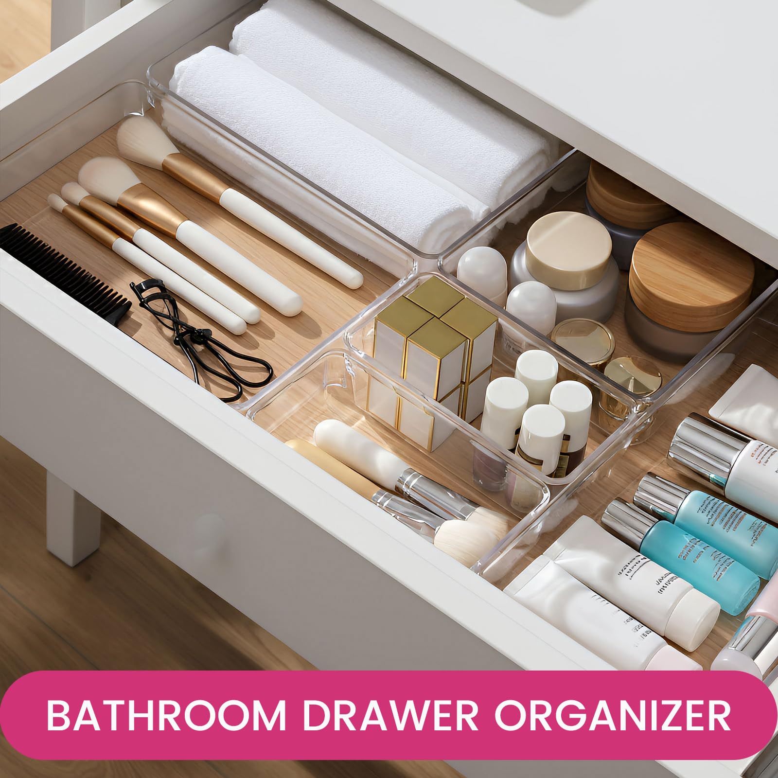 Large Drawer Organizer Bins 26 Pack (26 Count)