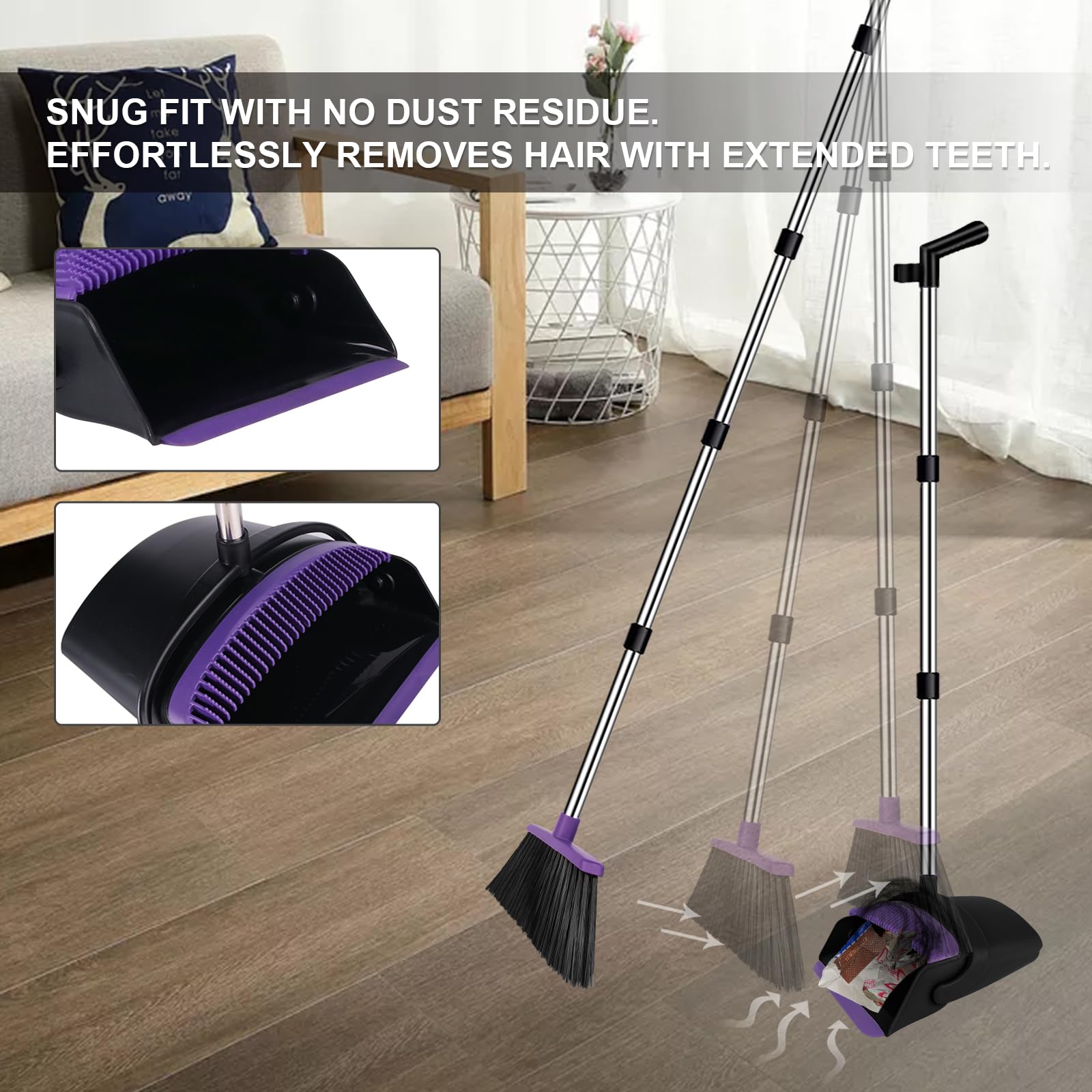 Broom with Dustpan Combo Set