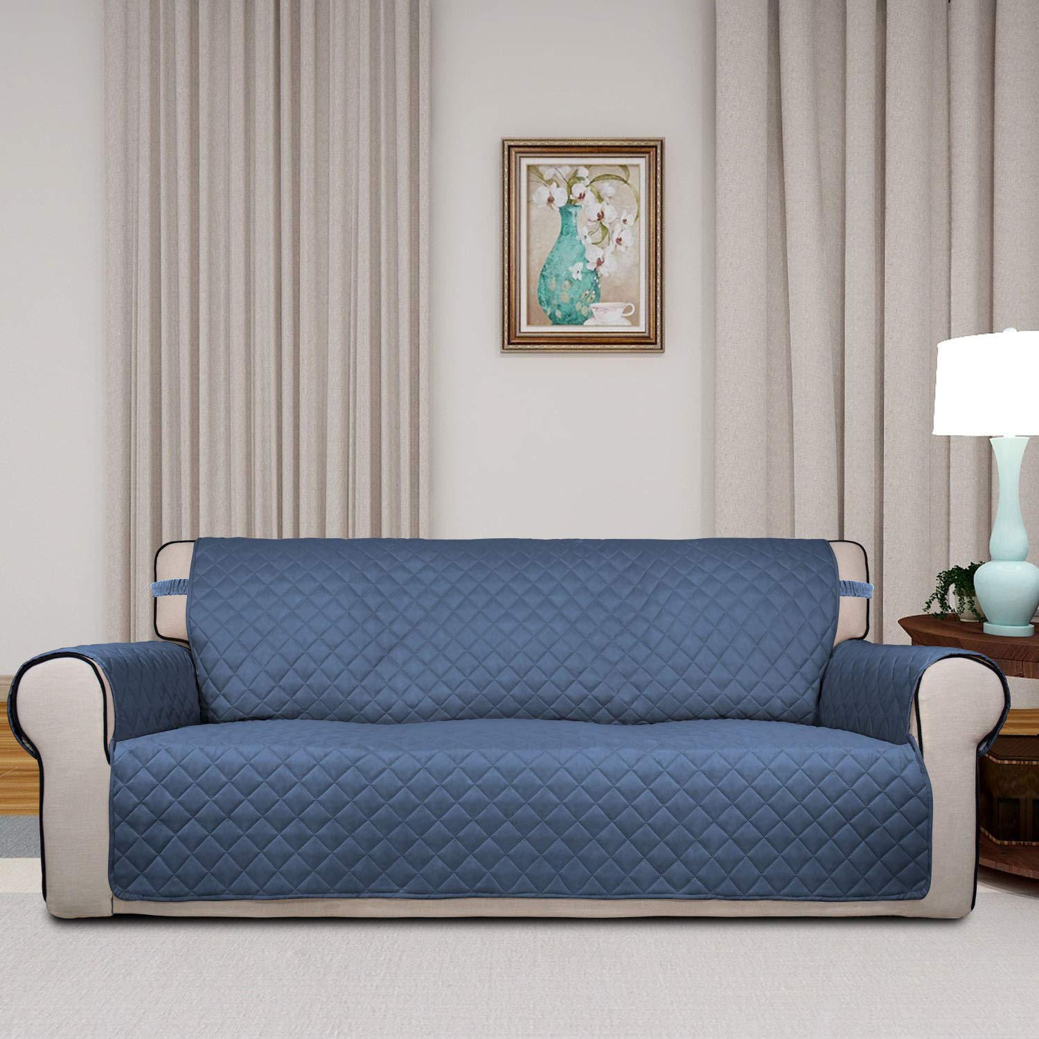 Reversible Quilted Sofa Cover