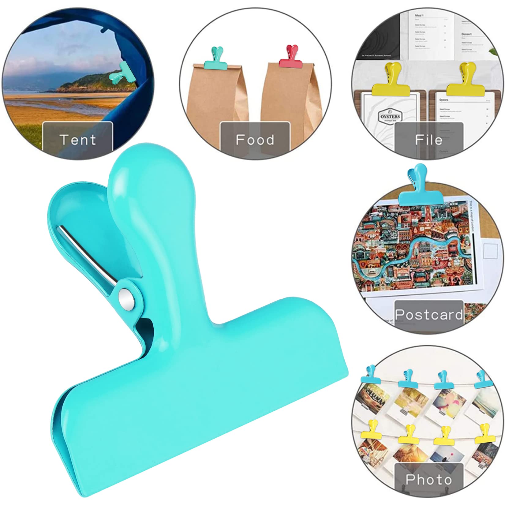 Multicolor Chip Clips (8 Count)