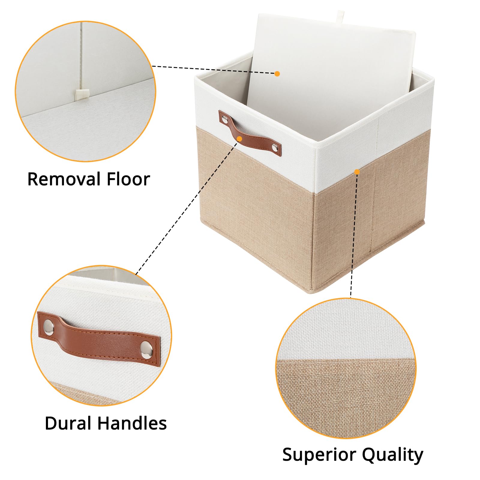 Cube Storage Bins (4 Count)
