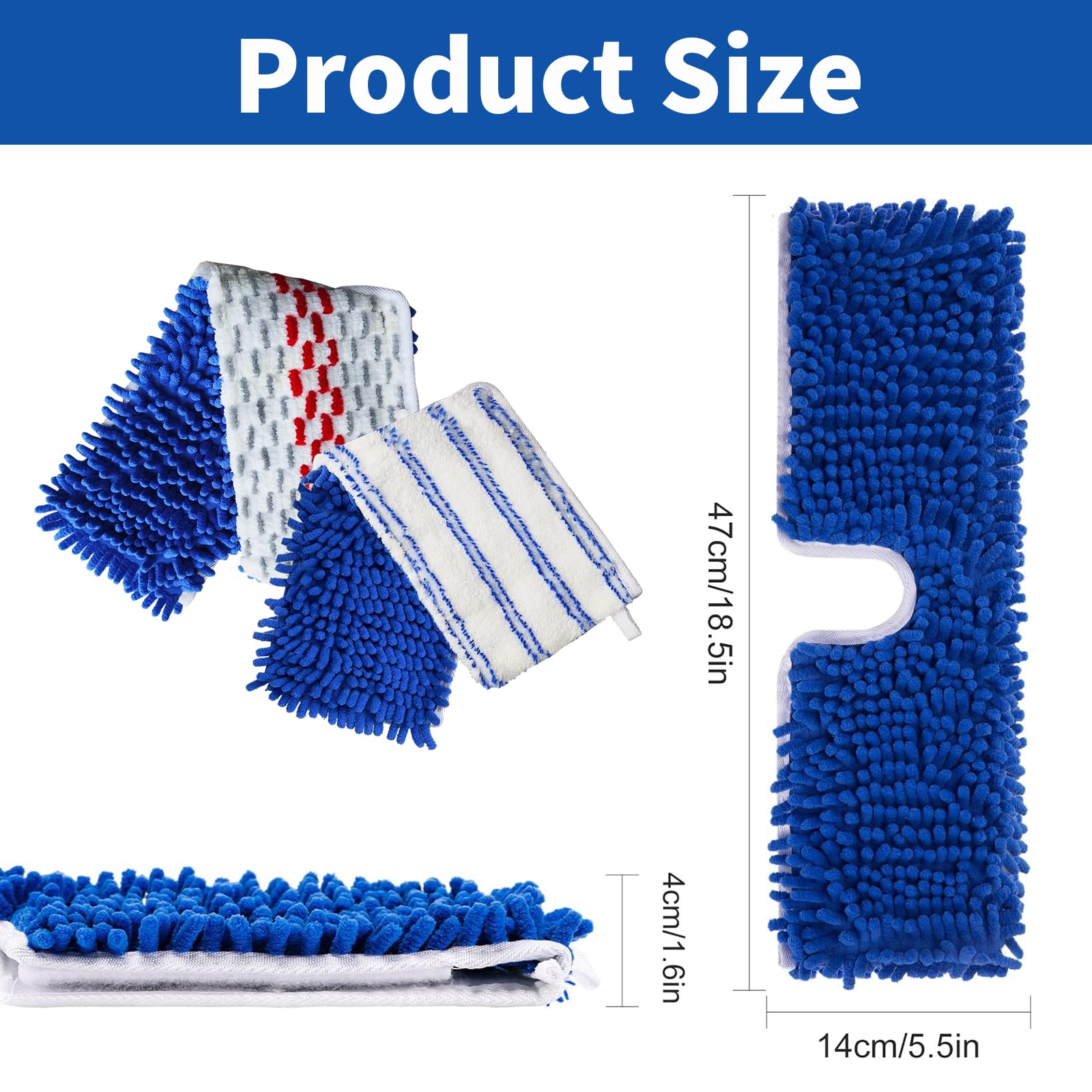 4 Pack Mop Heads Replacements Compatible with O (4 Count) - ModHome Supplies