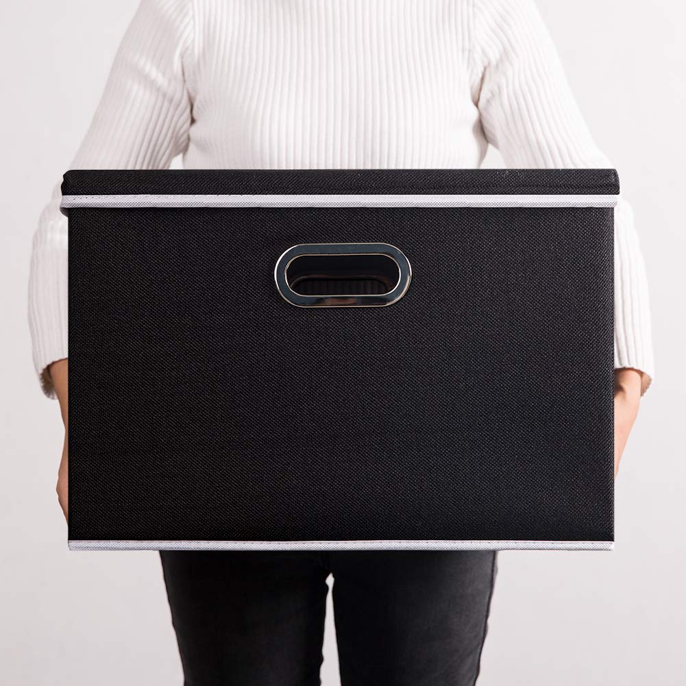 Large Foldable Storage Box with Lid [1