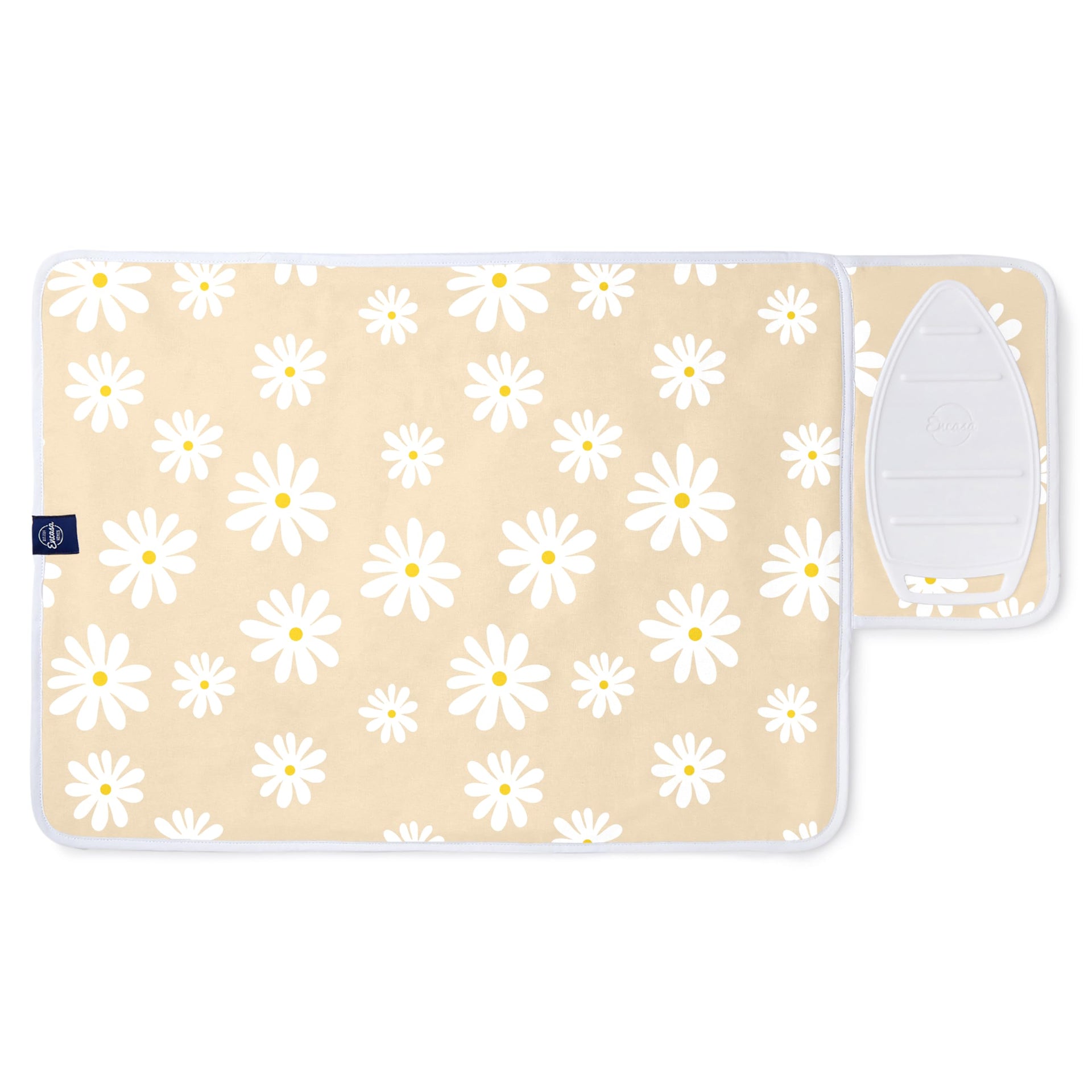 Ironing Mat Heat Resistant Pad 28"x20" Daisy Beige