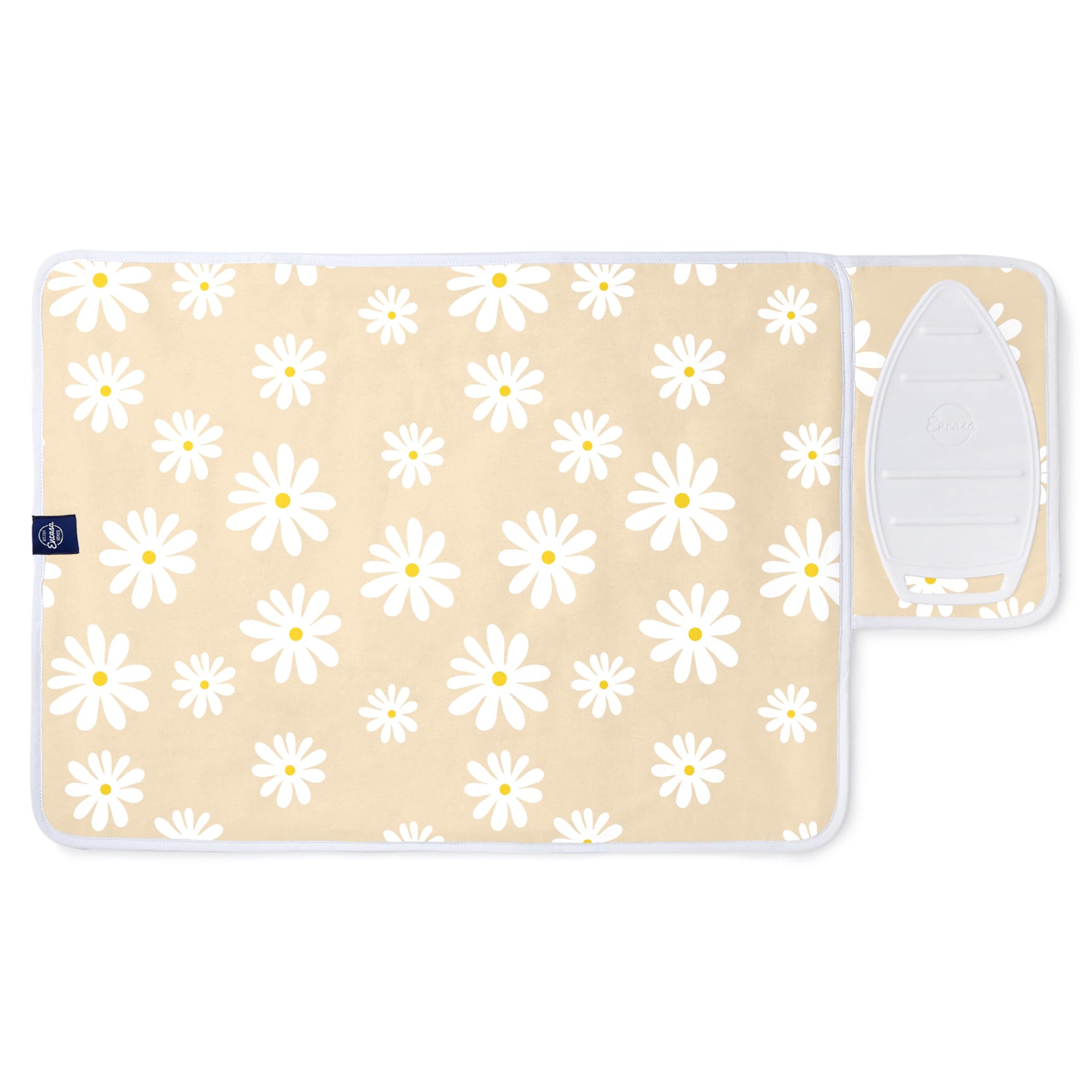 Ironing Mat Heat Resistant Pad 28"x20" Daisy Beige