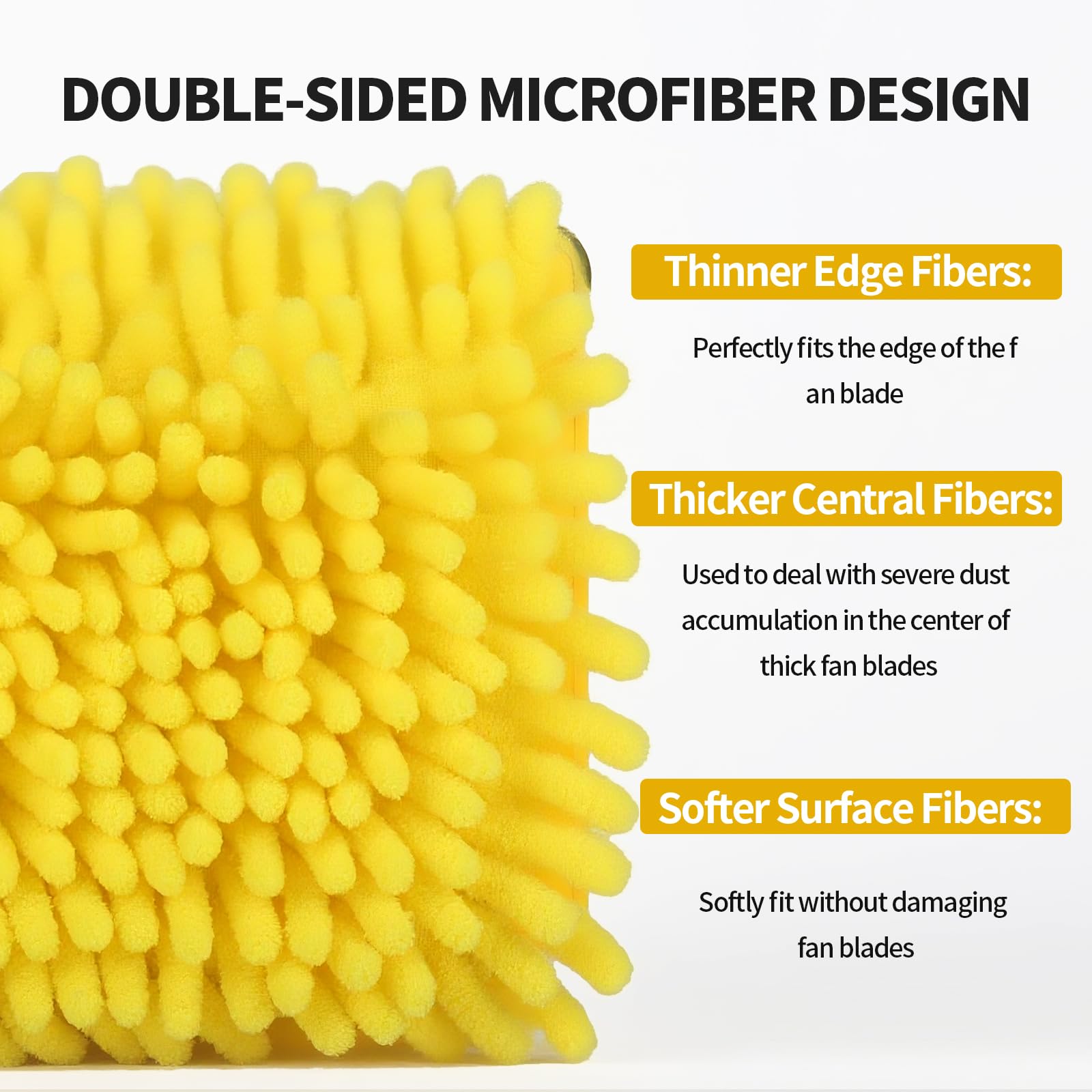 High Ceiling Fan Cleaner Duster for Fans Blades Cleaner with 78.7in Extension Pole Extra Long Handle Cleaning Tool