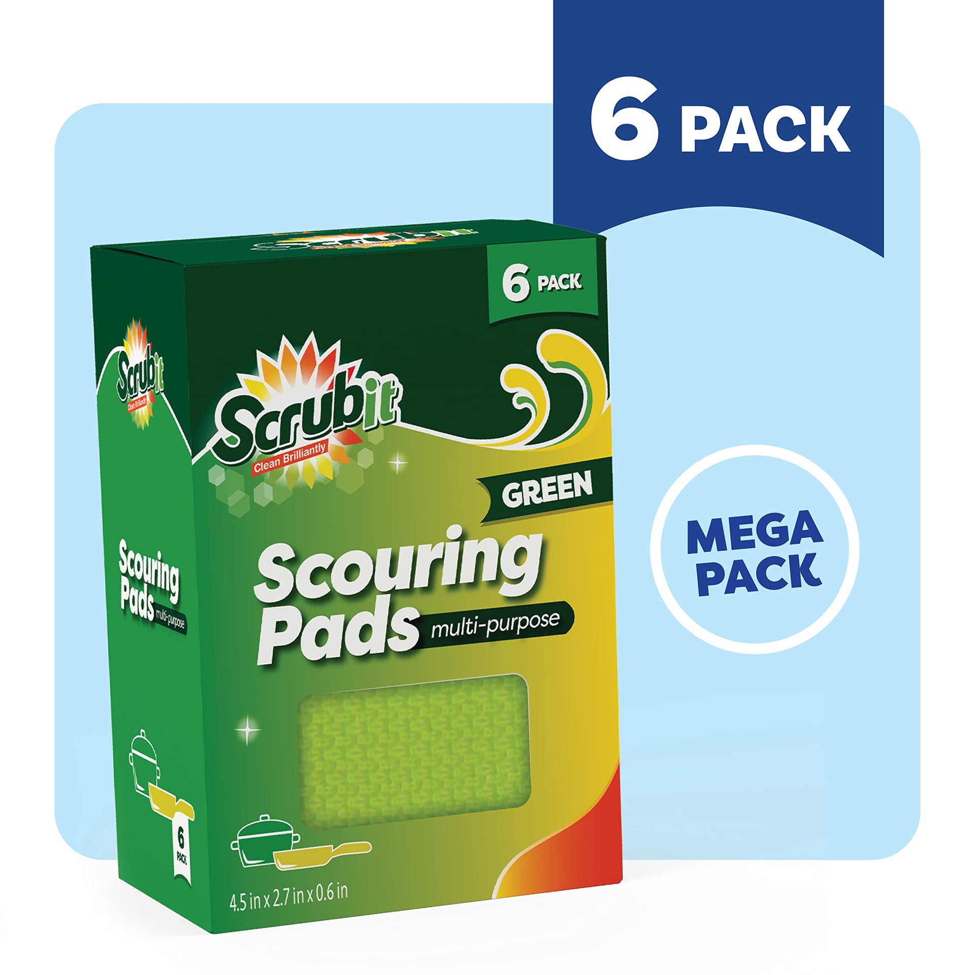 Multi Purpose Scouring Pad (6 Count)