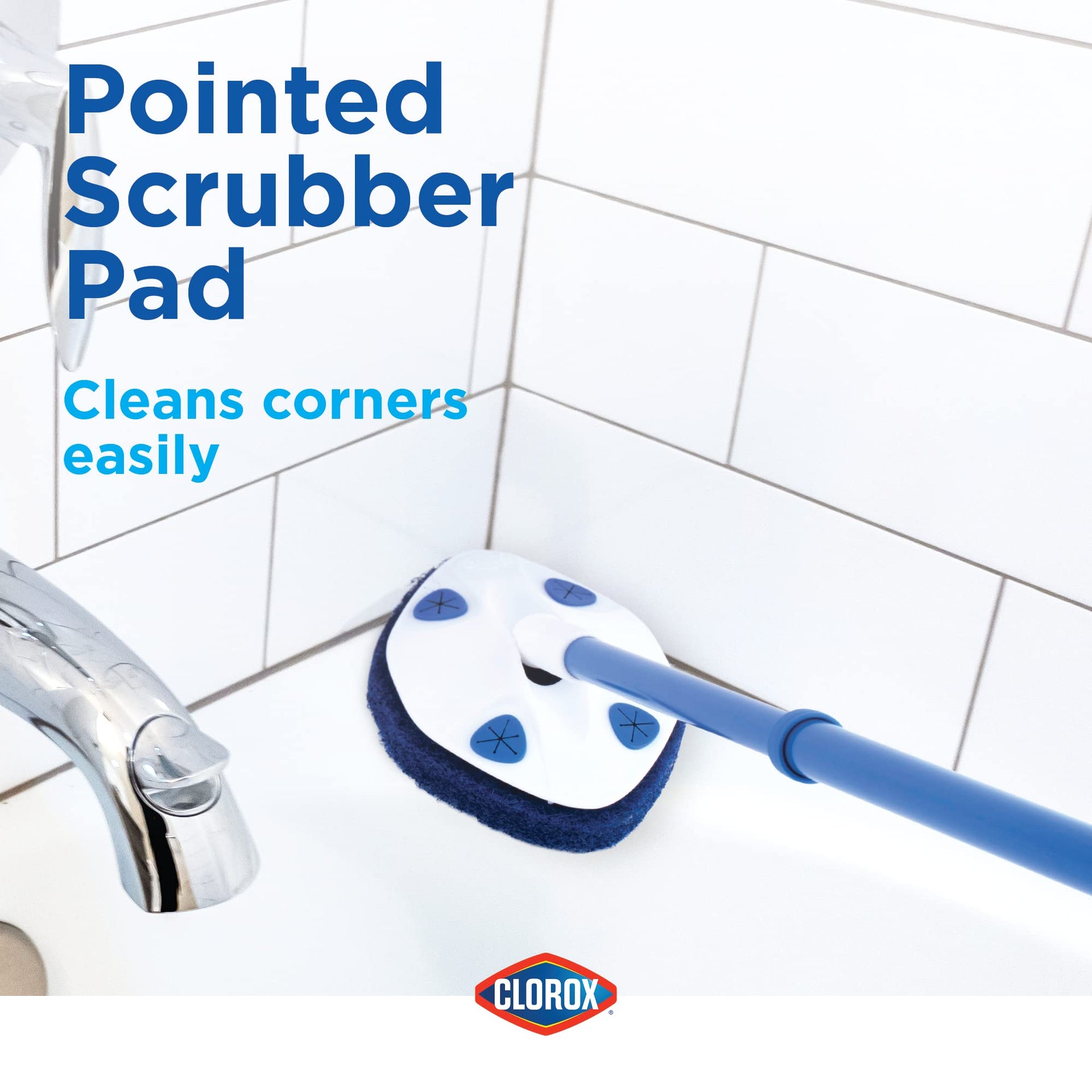 Extendable Tub & Tile Scrubber with Polyurethane Head