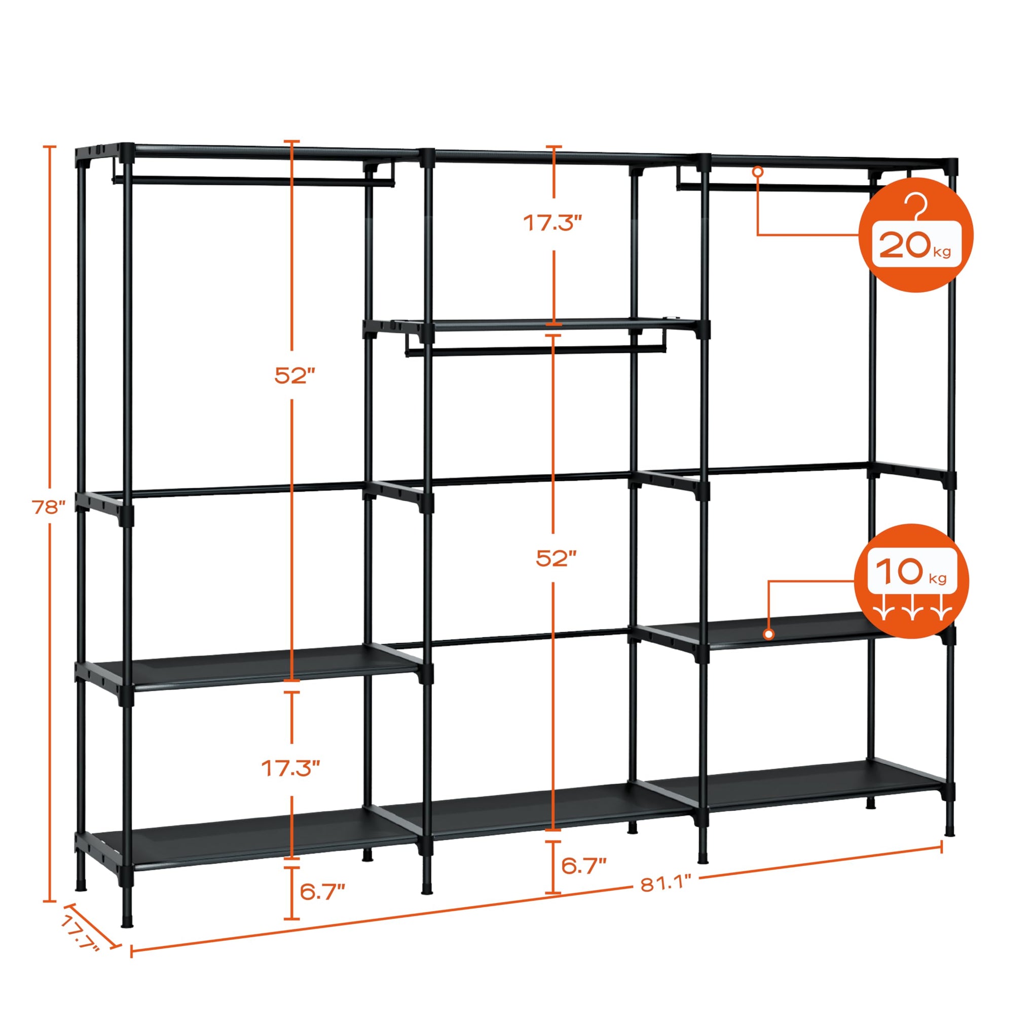 Clothes Rack Portable Closet