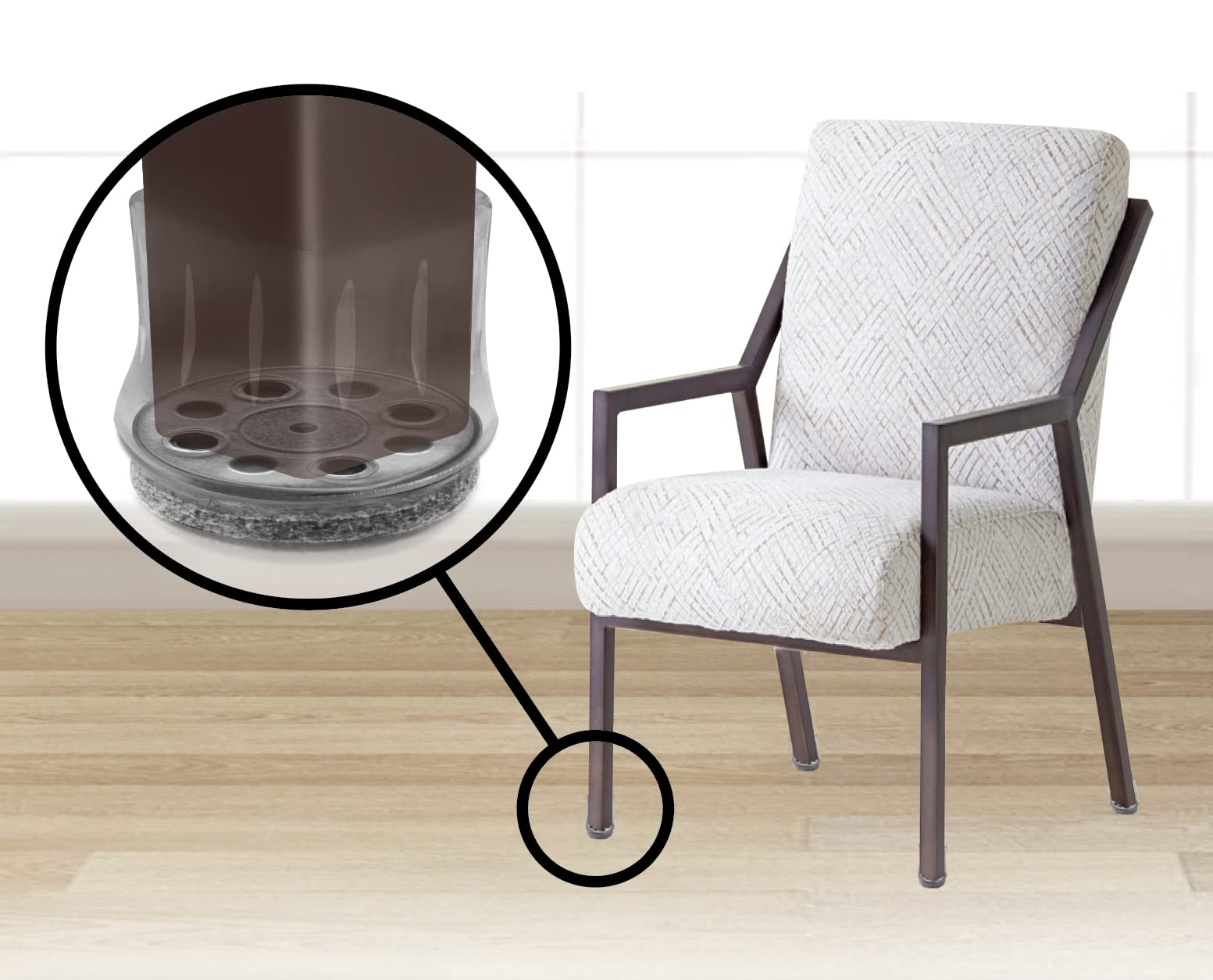GorillaFelt Chair Leg Floor Protectors for Hardwood Floors