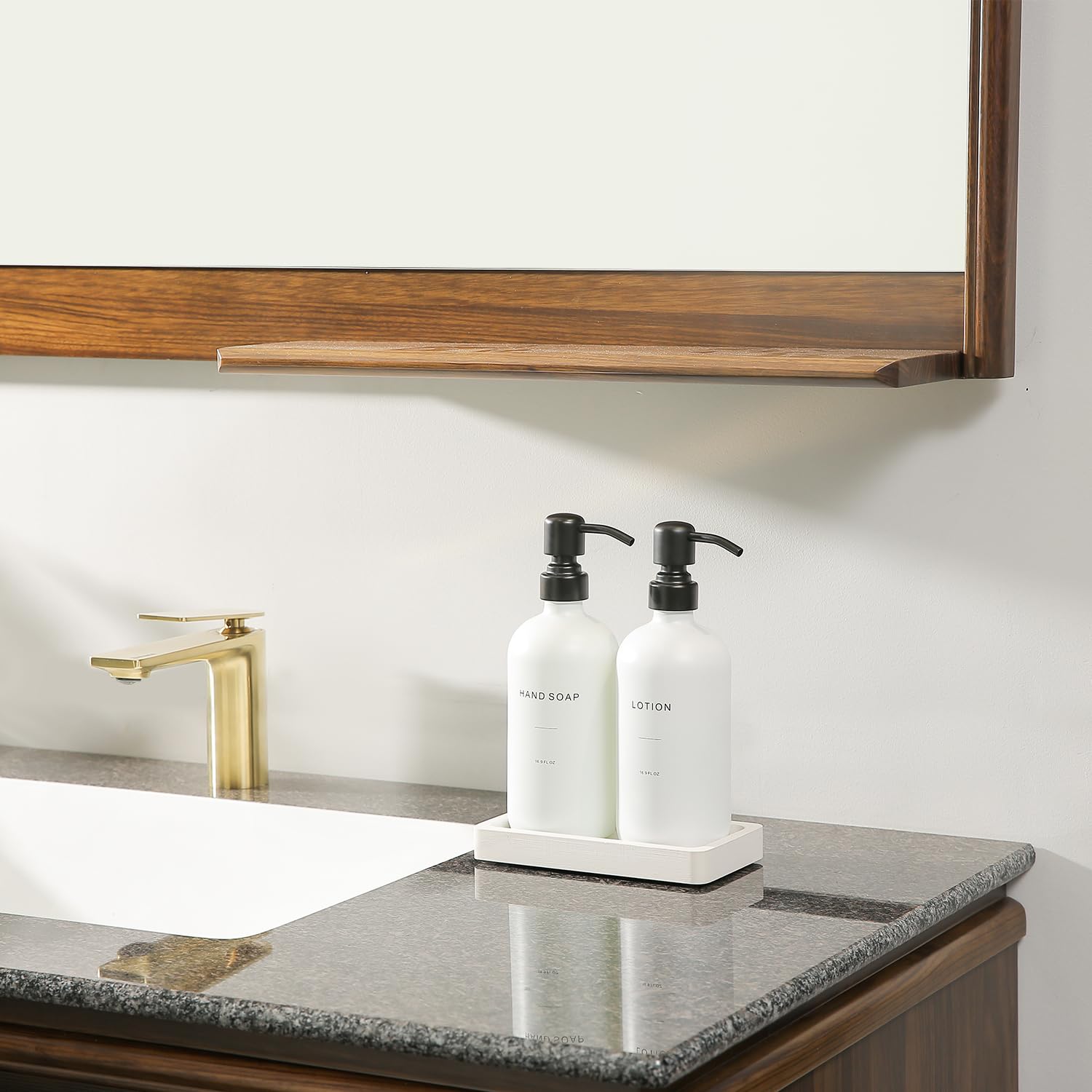 White Soap Dispenser Set (2 Count)