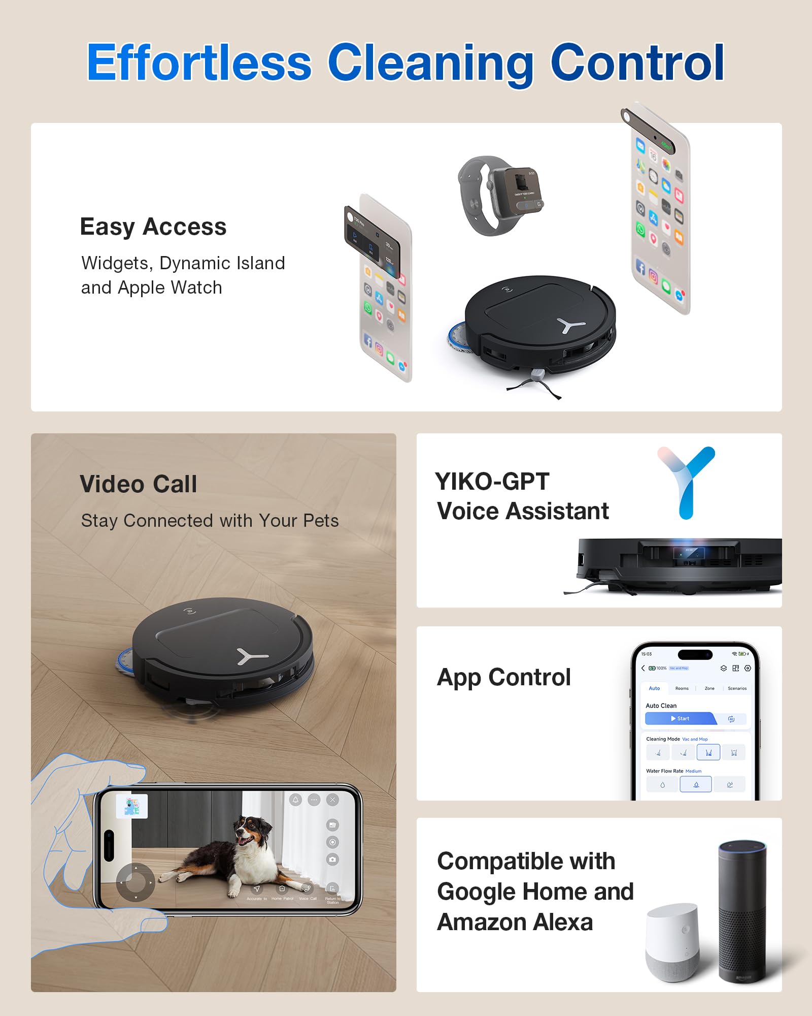 DEEBOT T50 Omni Robot Vacuum and Mop