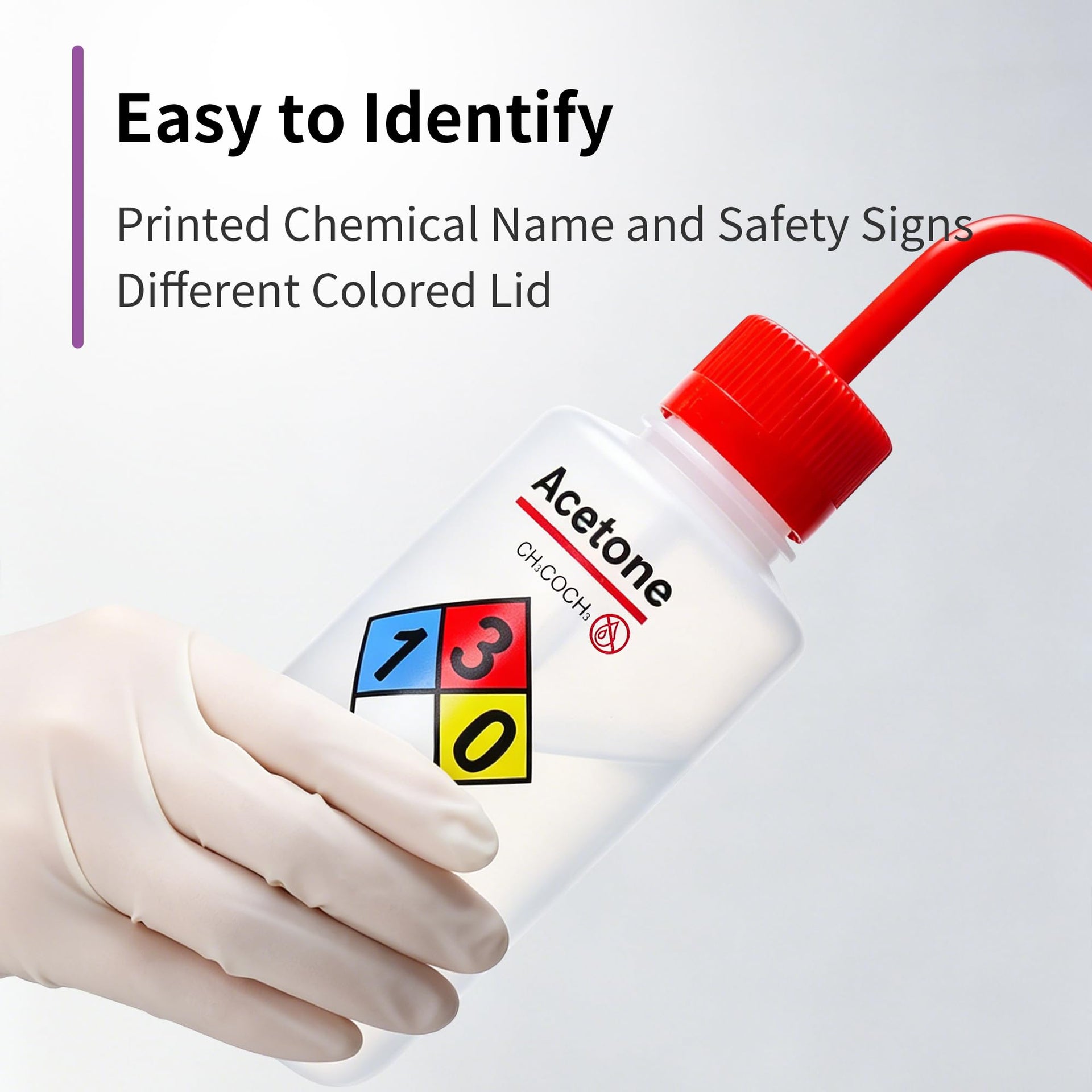 2pcs of Safety Wash Bottles (2 Count)