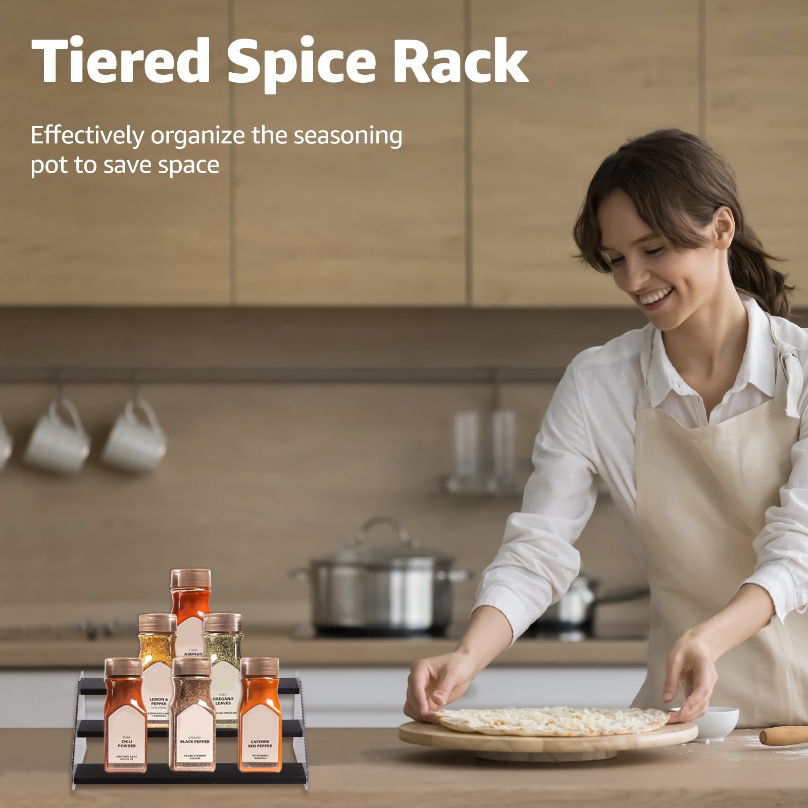 Tiered Spice Rack (3 Tier)