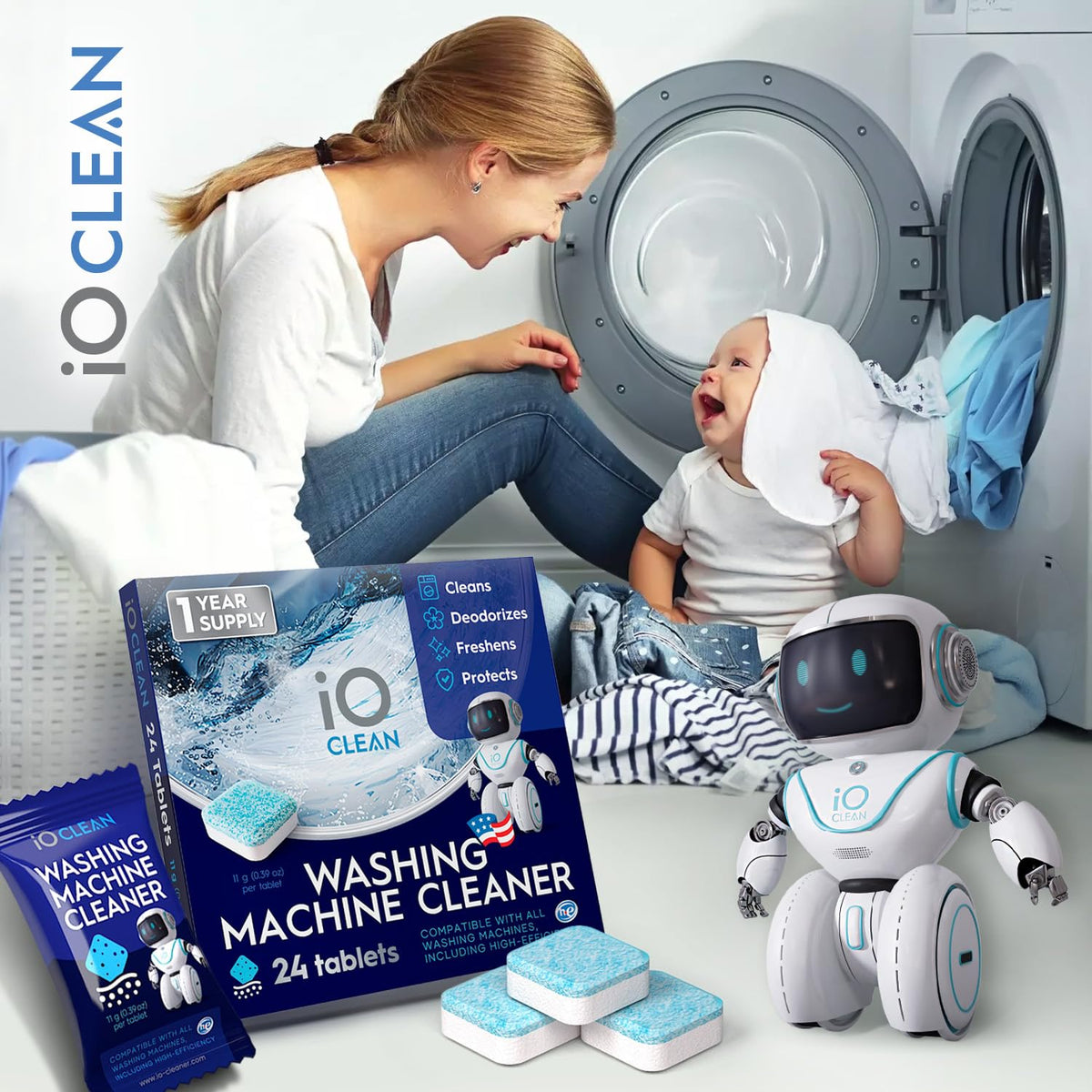 Washing Machine Cleaner Descaler Tablets (24 Count)