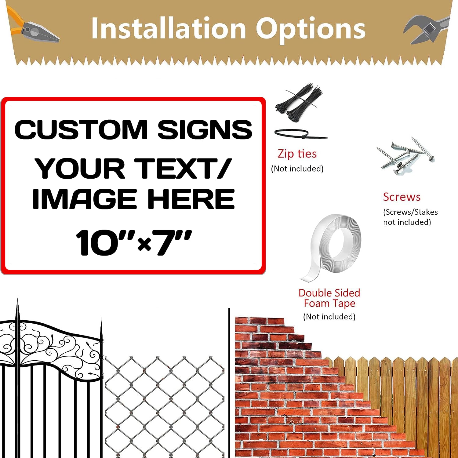 Aluminum Weatherproof Metal Sign