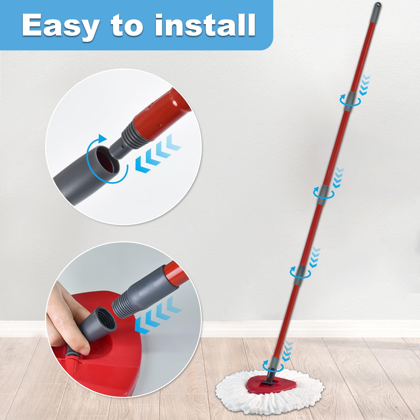 Mop Handle for Ocedar (4 Count)