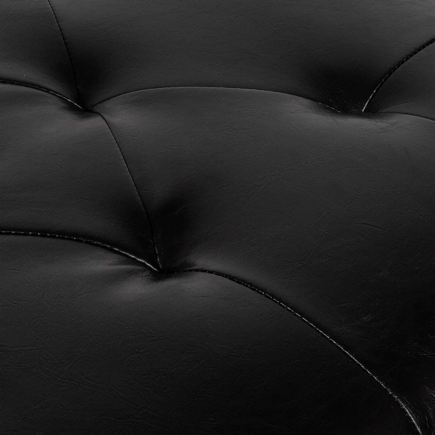 Leather Ottoman with Storage