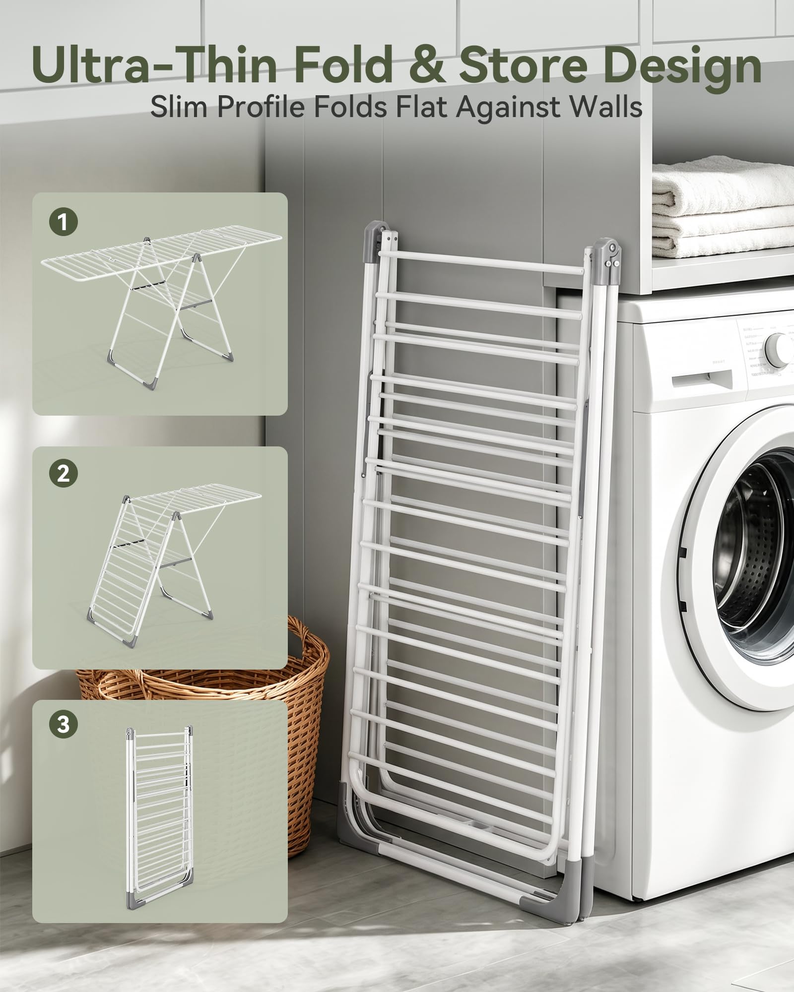 2 Tier Gullwing Clothes Drying Rack