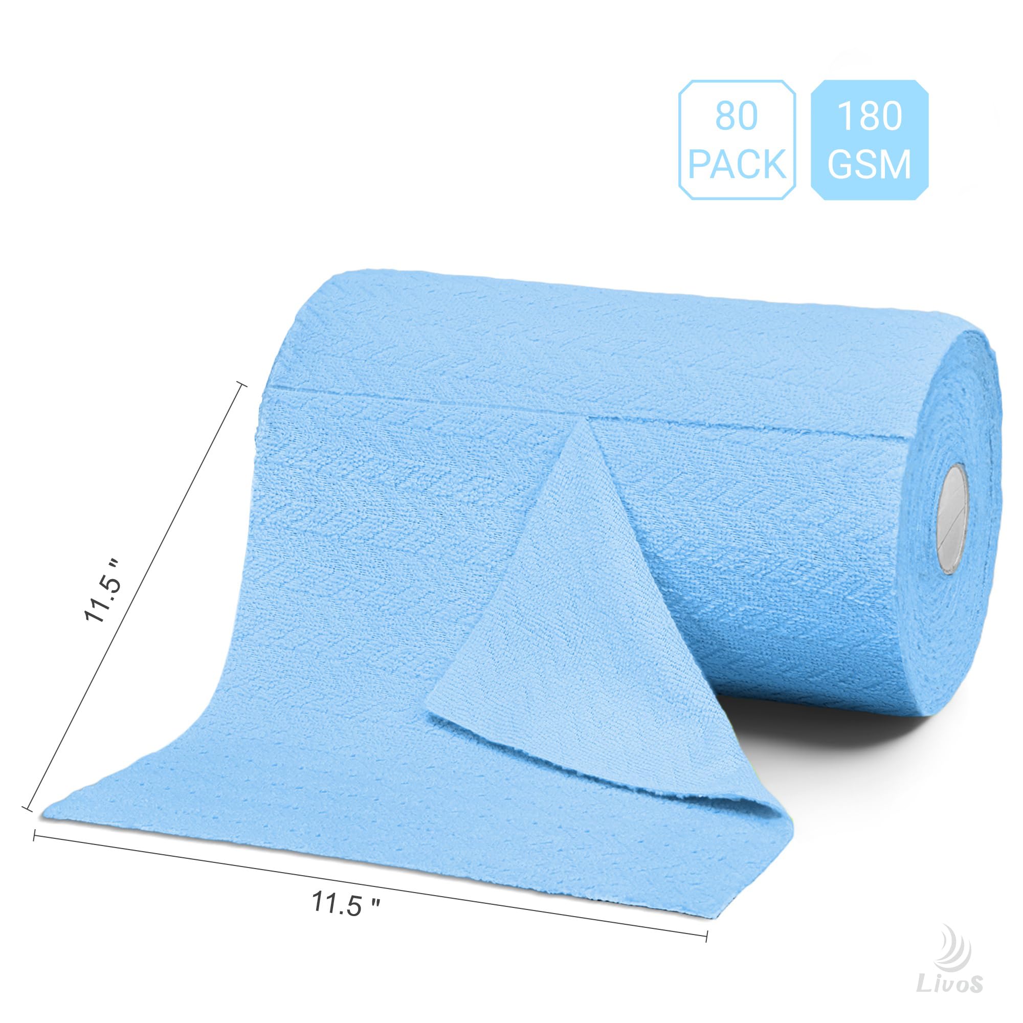 Microfiber Cleaning Cloth Roll (80 Count)