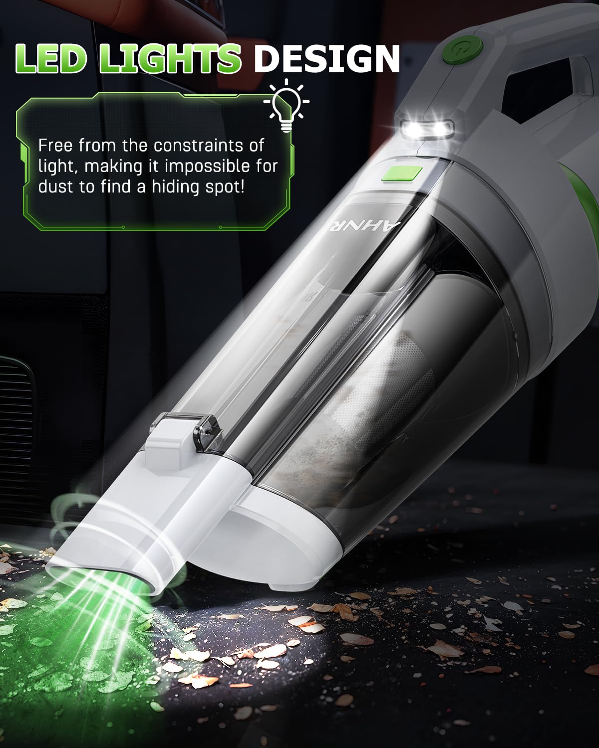 Handheld Vacuum Cleaner Cordless Rechargeable 16000PA for Car Home