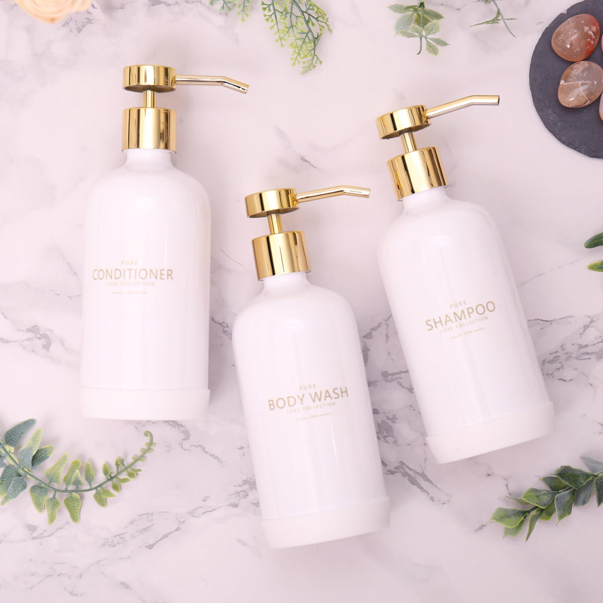 Shampoo and Conditioner Dispenser Set of 3