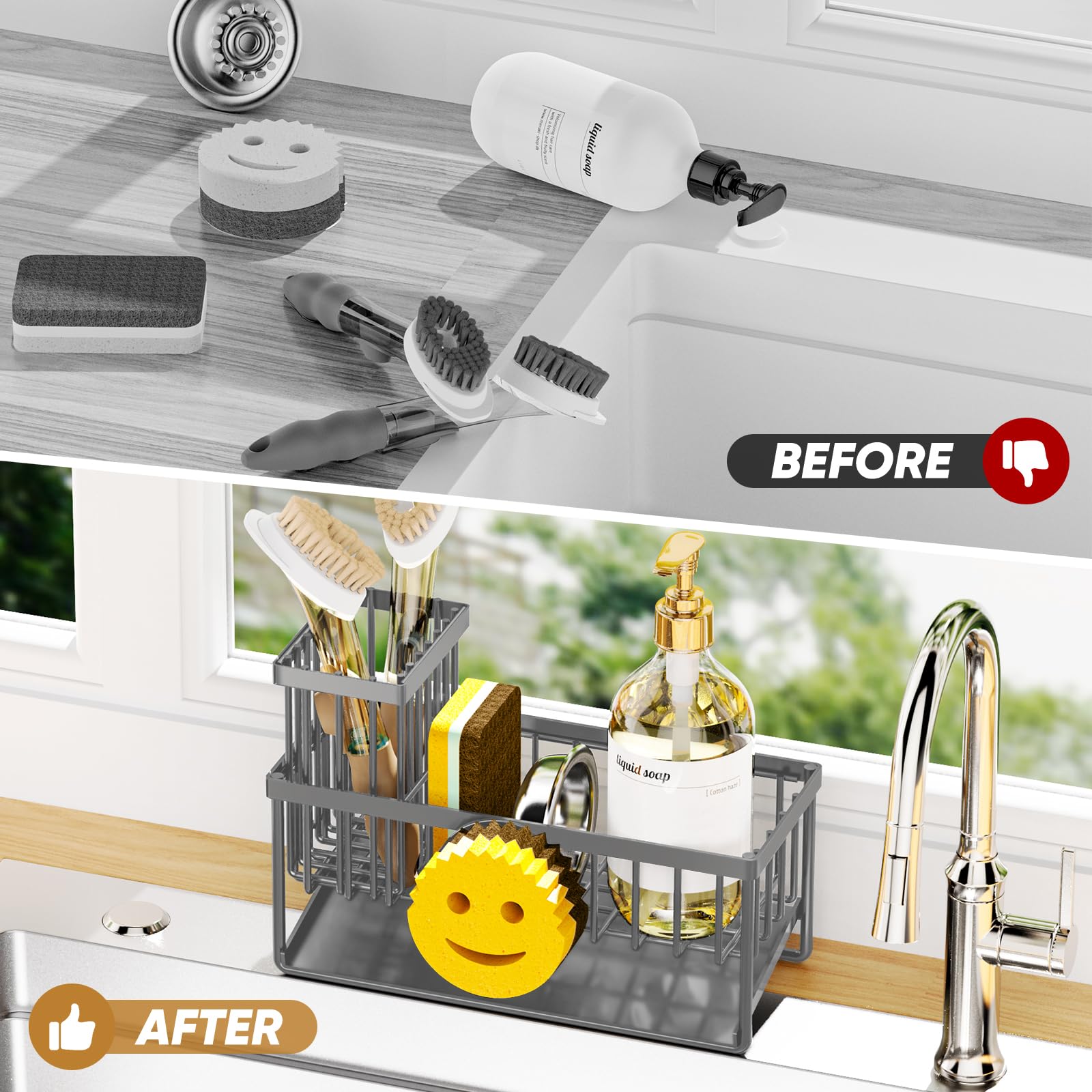 Sponge Holder for Kitchen Sink