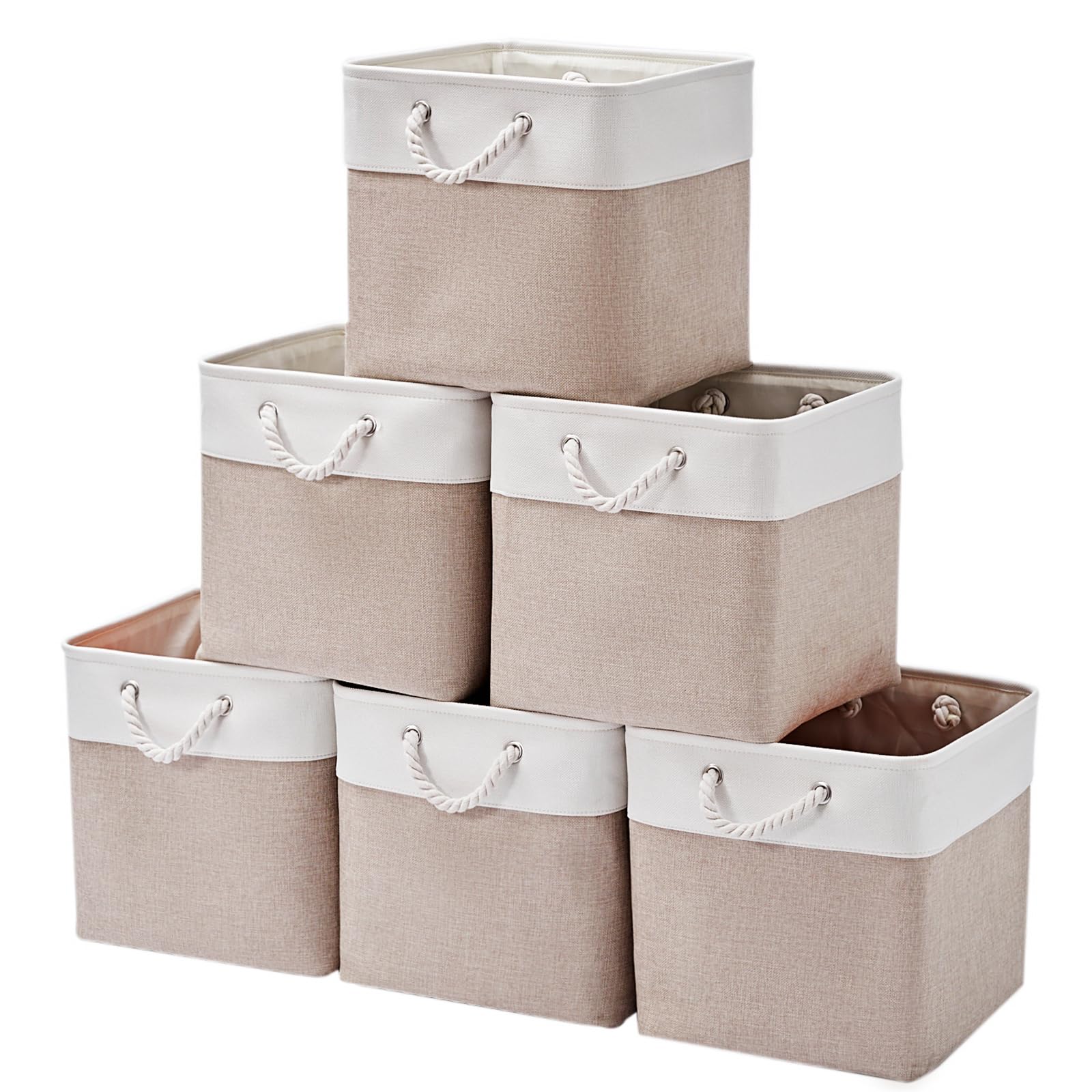 12 x 12 Inch Cube Storage Bins (6 Count)