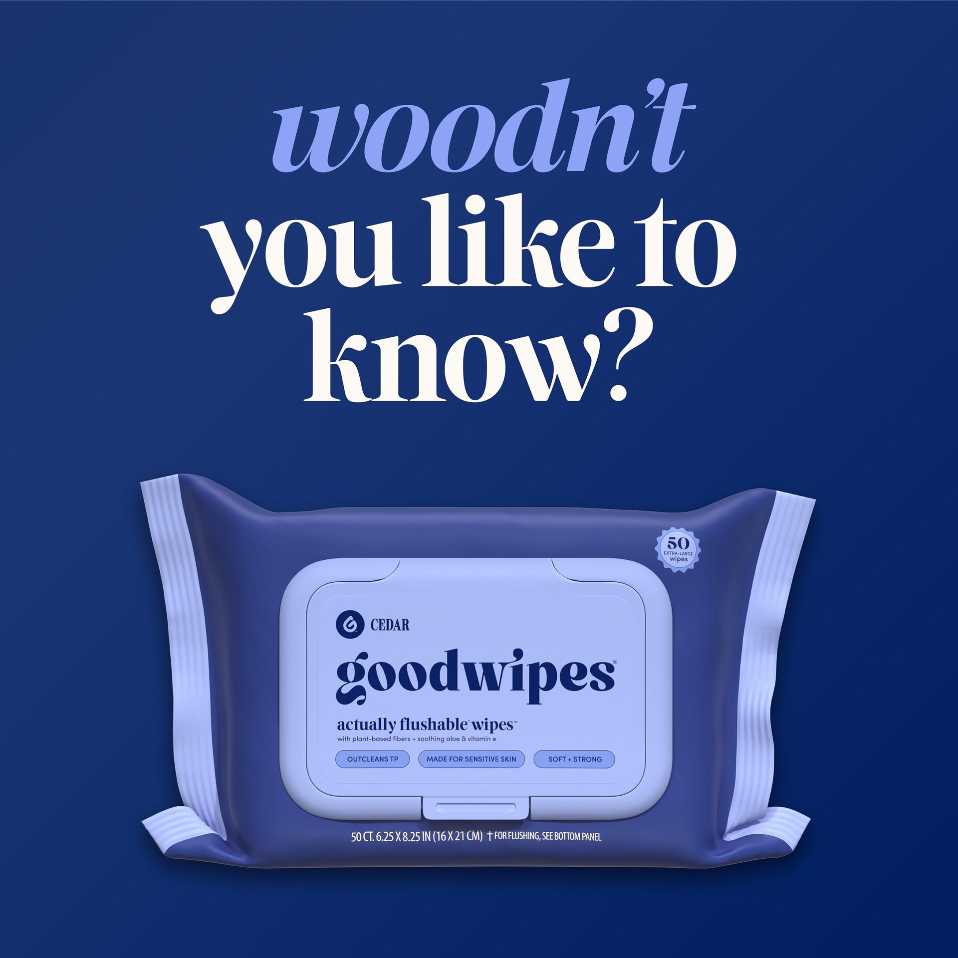 Flushable Wipes (150 Count)
