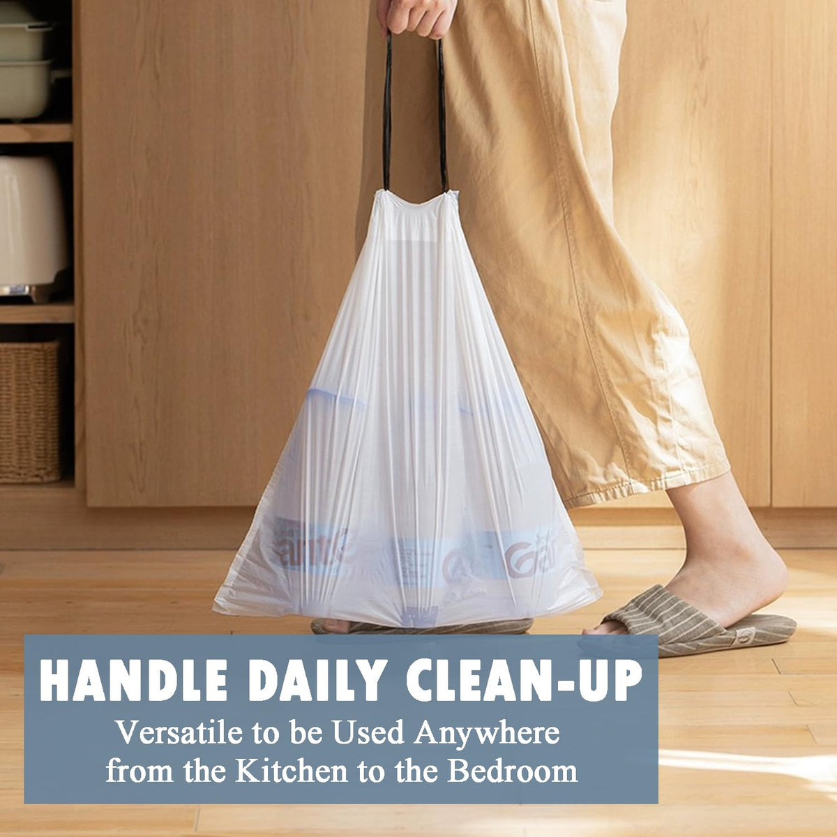 Small Trash Bags 4 Gallon (57 Count)
