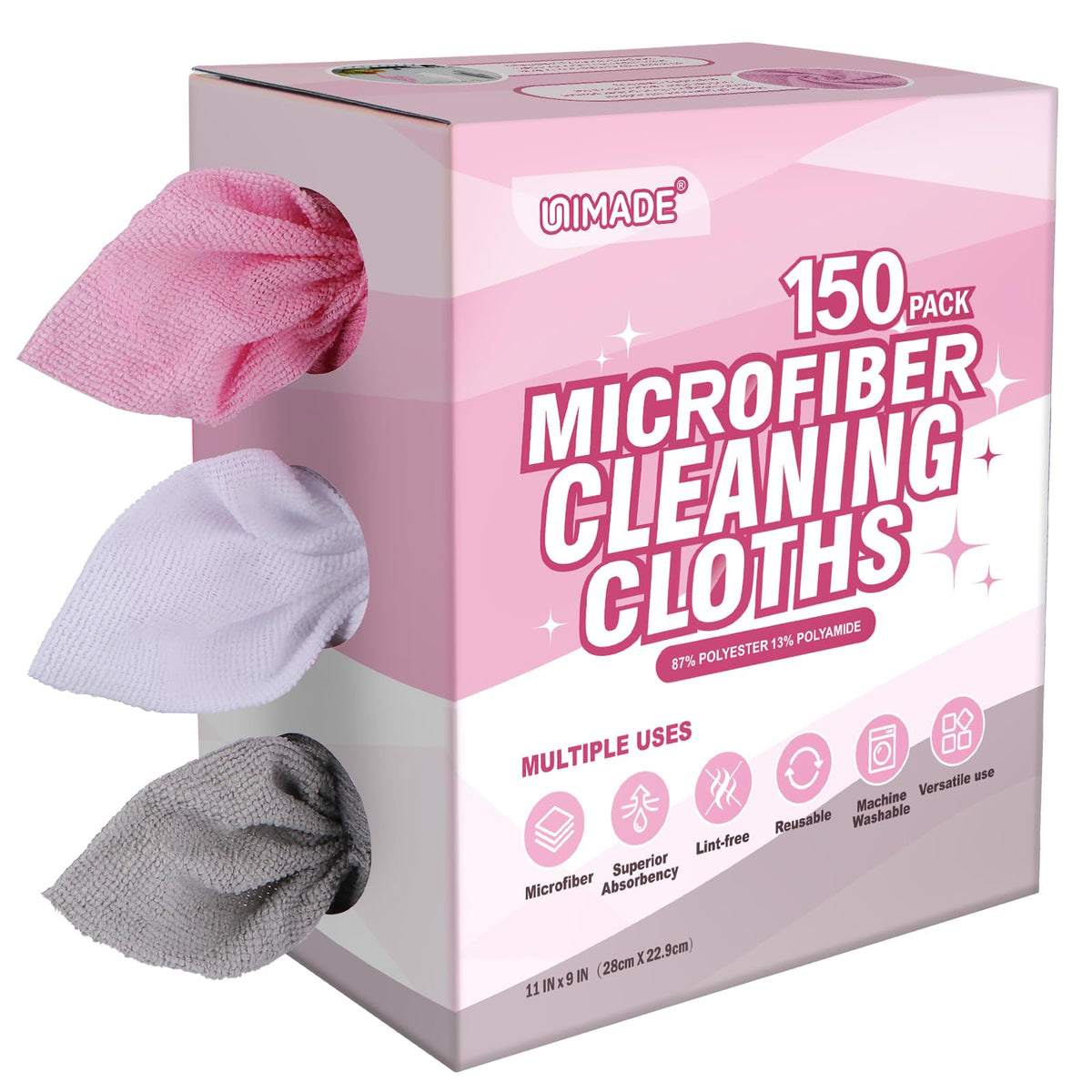 Microfiber Cleaning Cloth (150 Count)