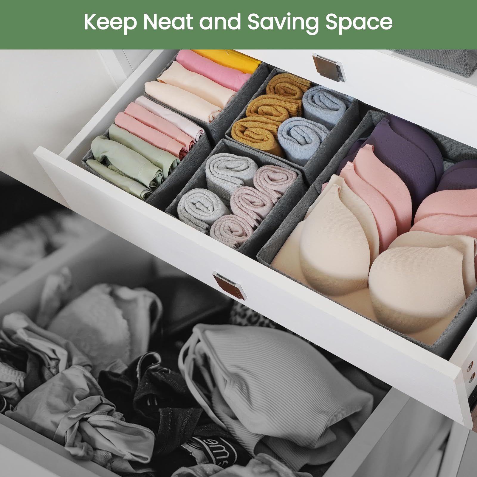 Drawer Organizer Clothes (24 Count)