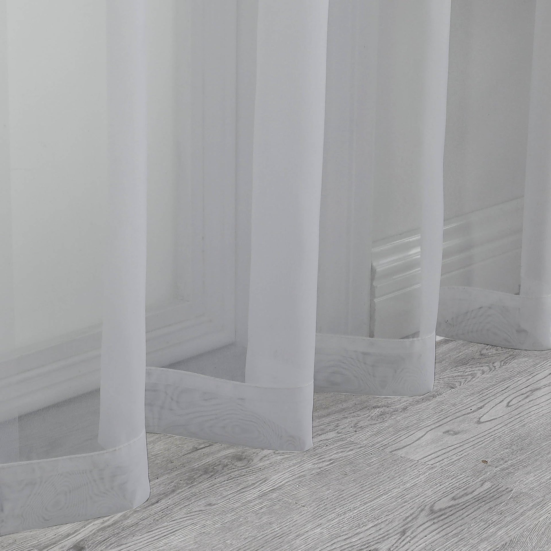 Light Grey Sheer Curtains 72 Inch Length 2 Panels (2 Count)