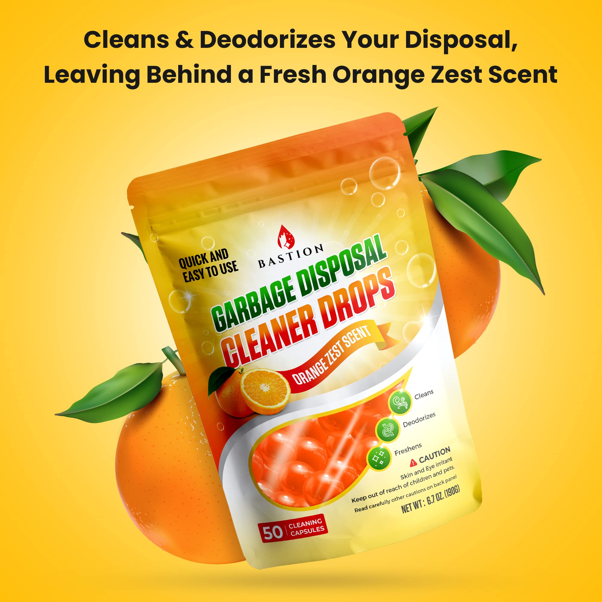 Garbage Disposal Cleaner and Deodorizer Drops (50 Count)