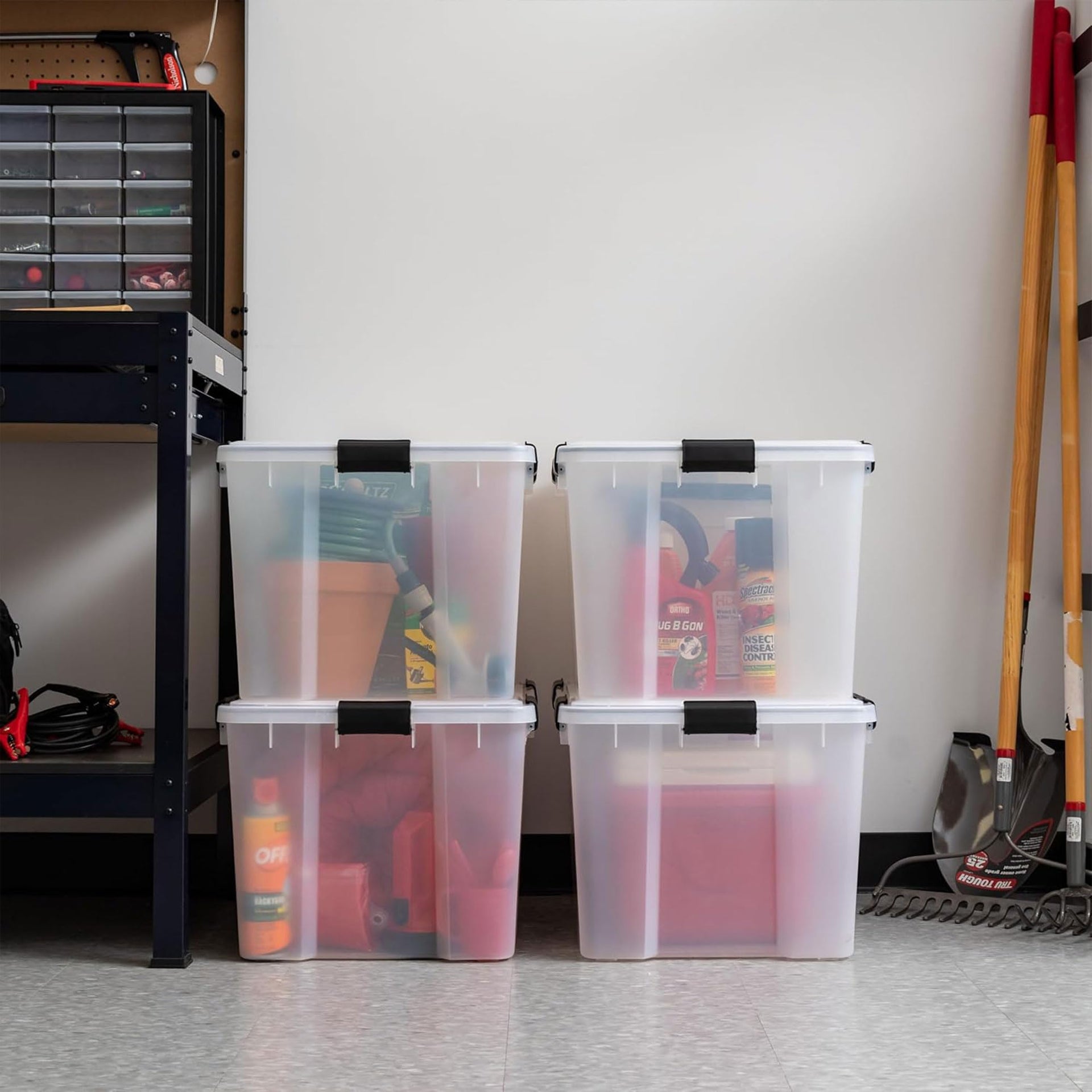 WeatherPro Storage Bins with Lids (4 Count)