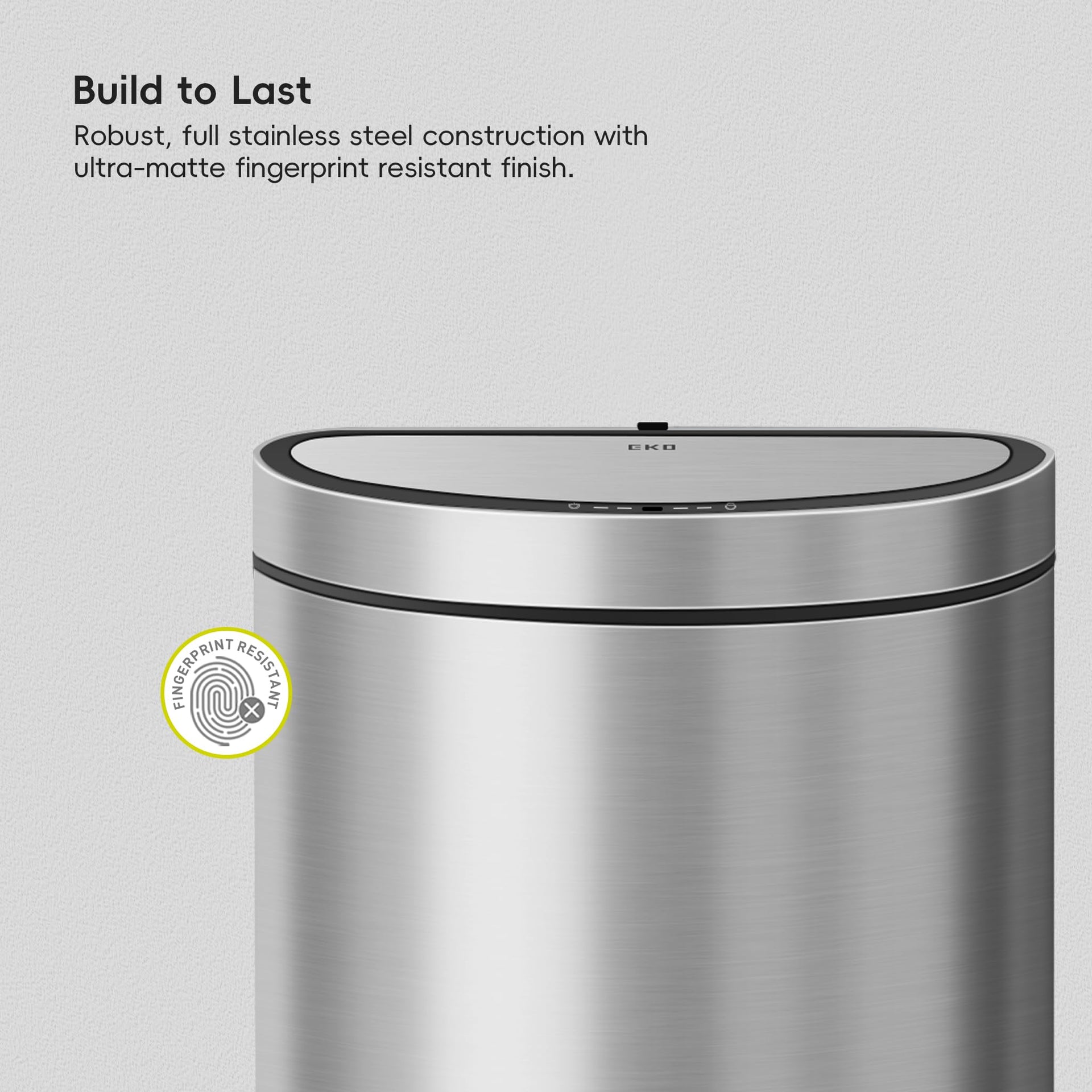 Mirage Semi Round Motion Sensor Trash Can or Recycling Bin