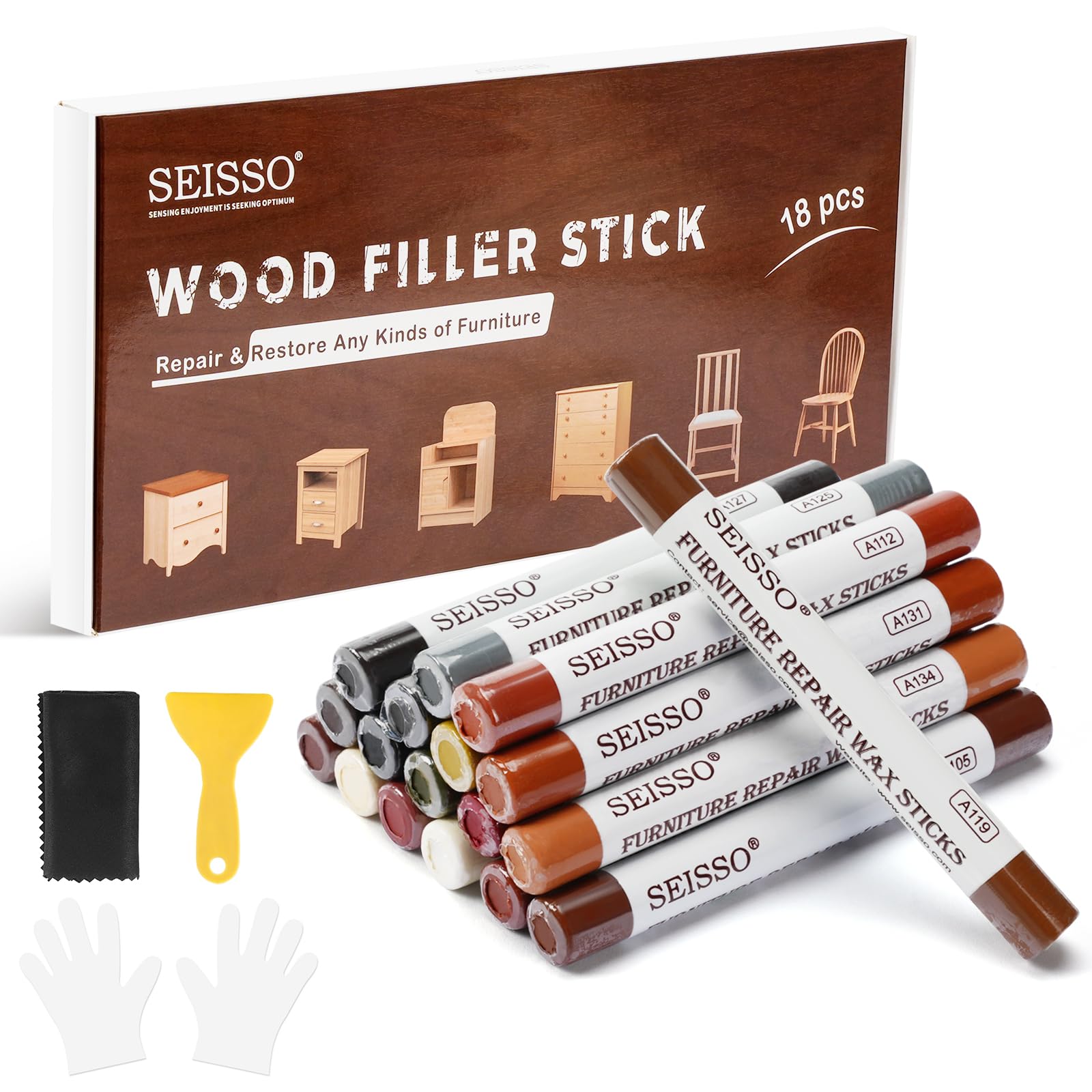 Wood Filler Sticks (18 Count)