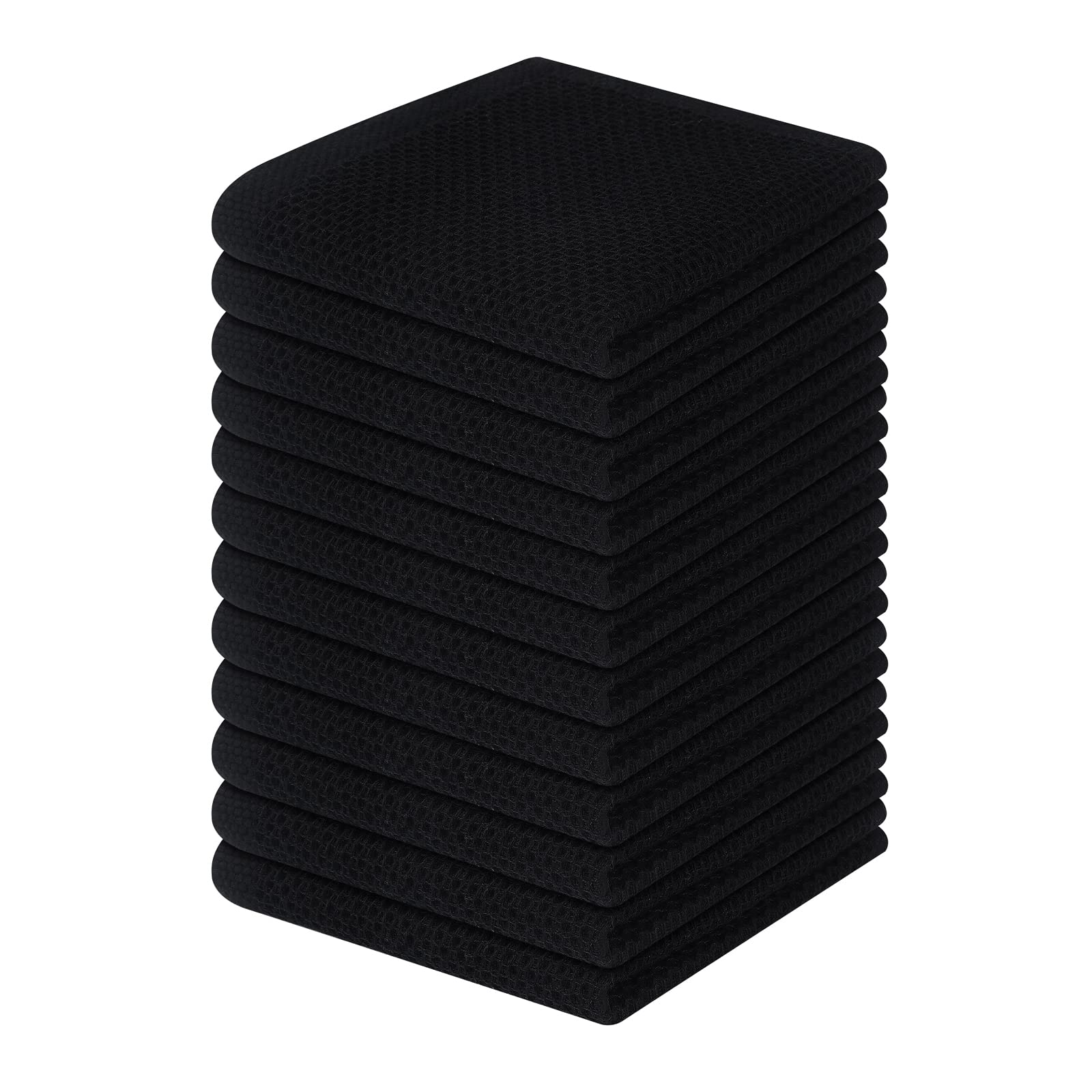 100% Cotton Waffle Weave Kitchen Dish Cloths 12 (12 Count)