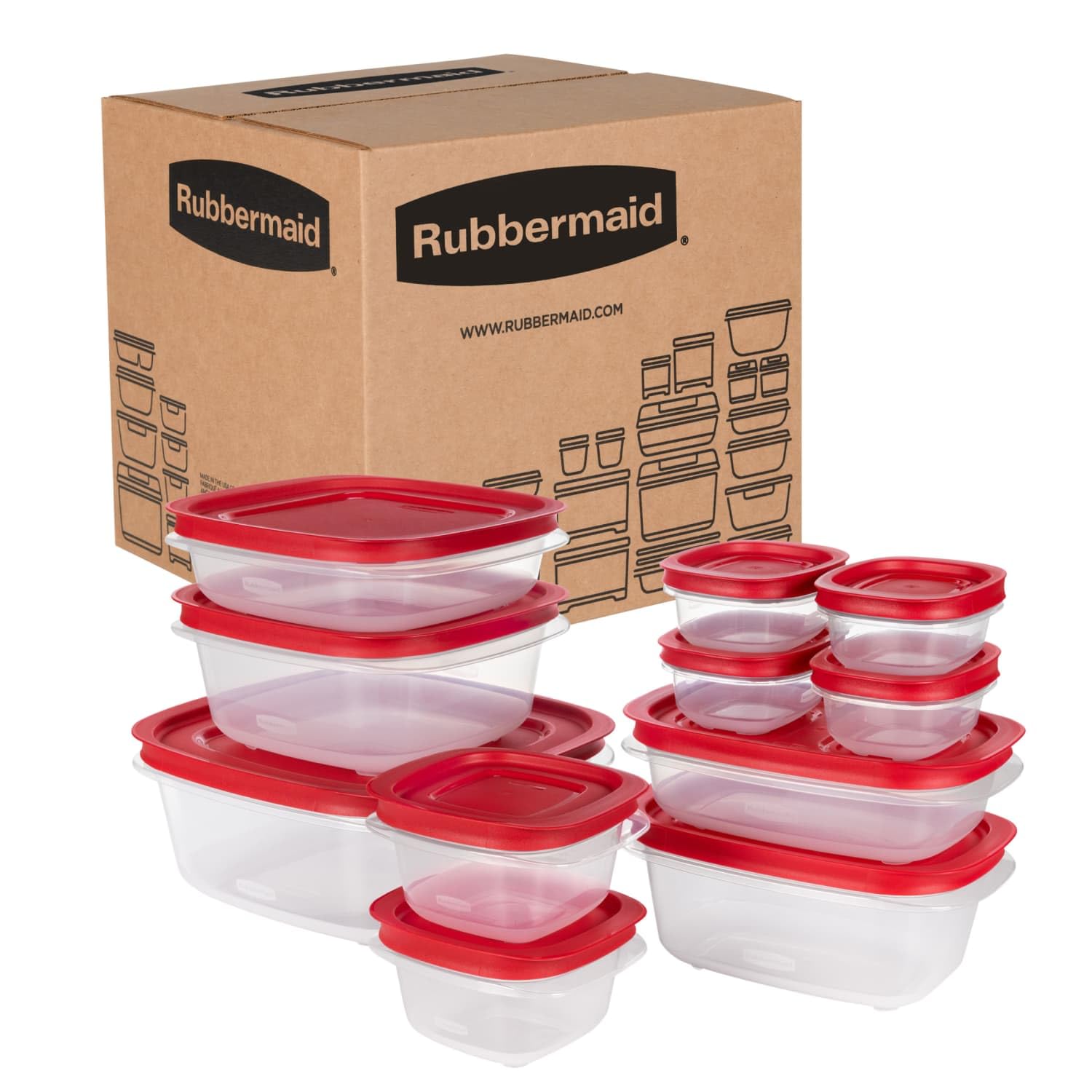 EasyStore Rectangle and Square Containers (22 Count)