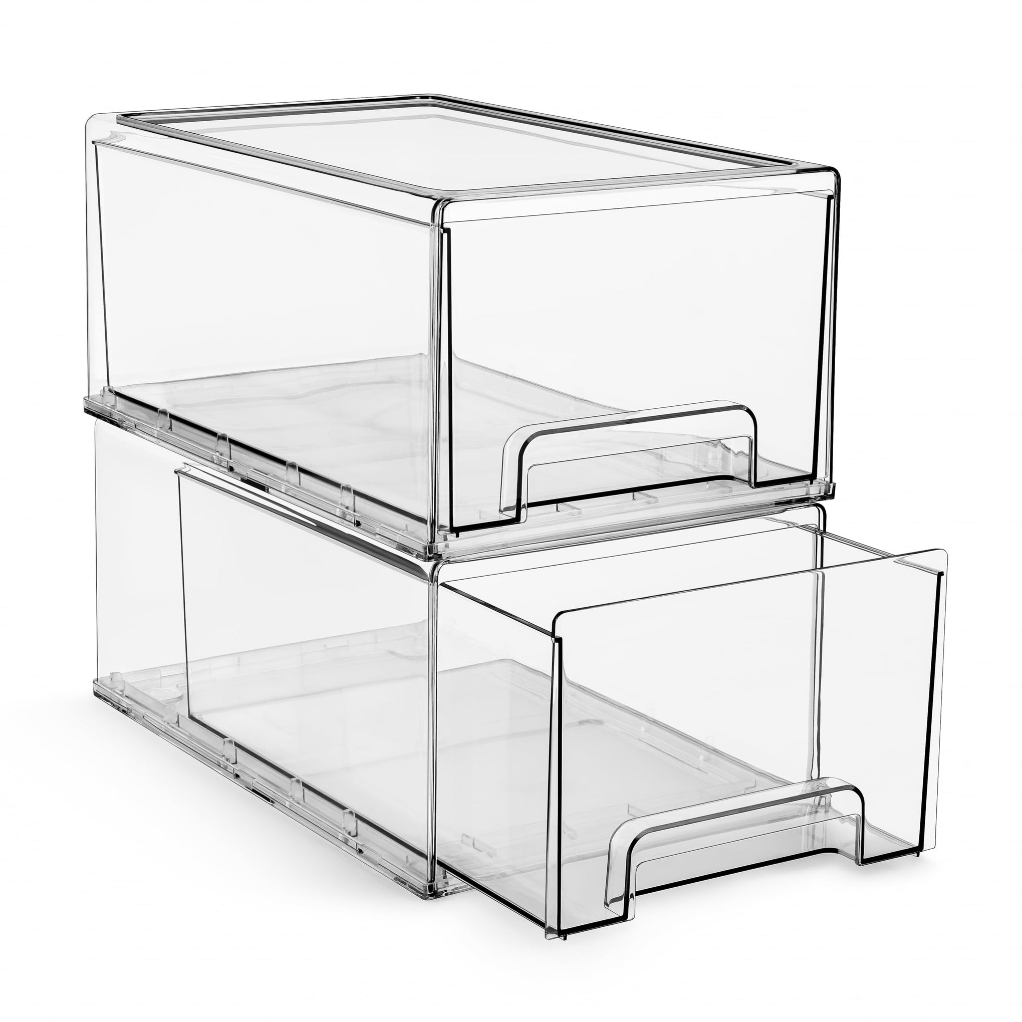 Large Clear Storage Drawers (2 Count)