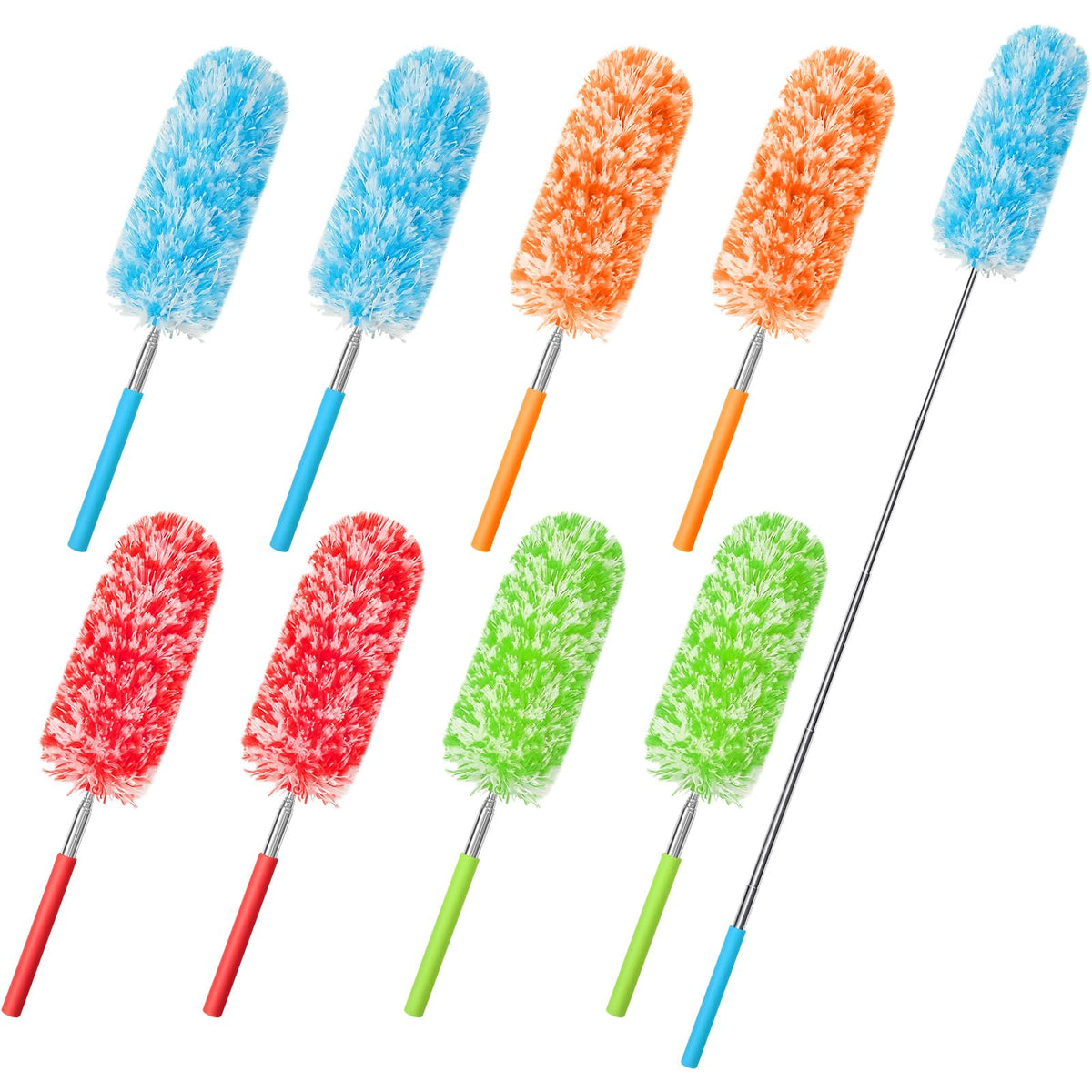 8 Pcs Microfiber Feather Duster for Cleaning