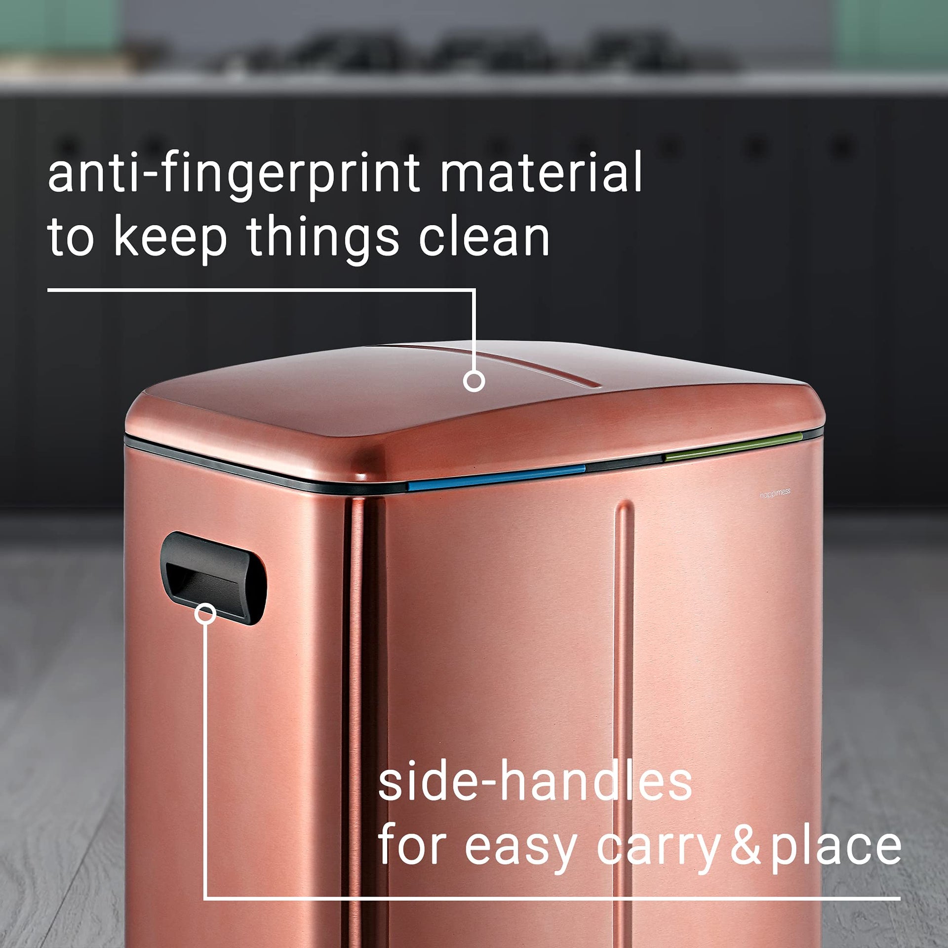 Marco 10.6 Gal Double Bucket Step Trash Can