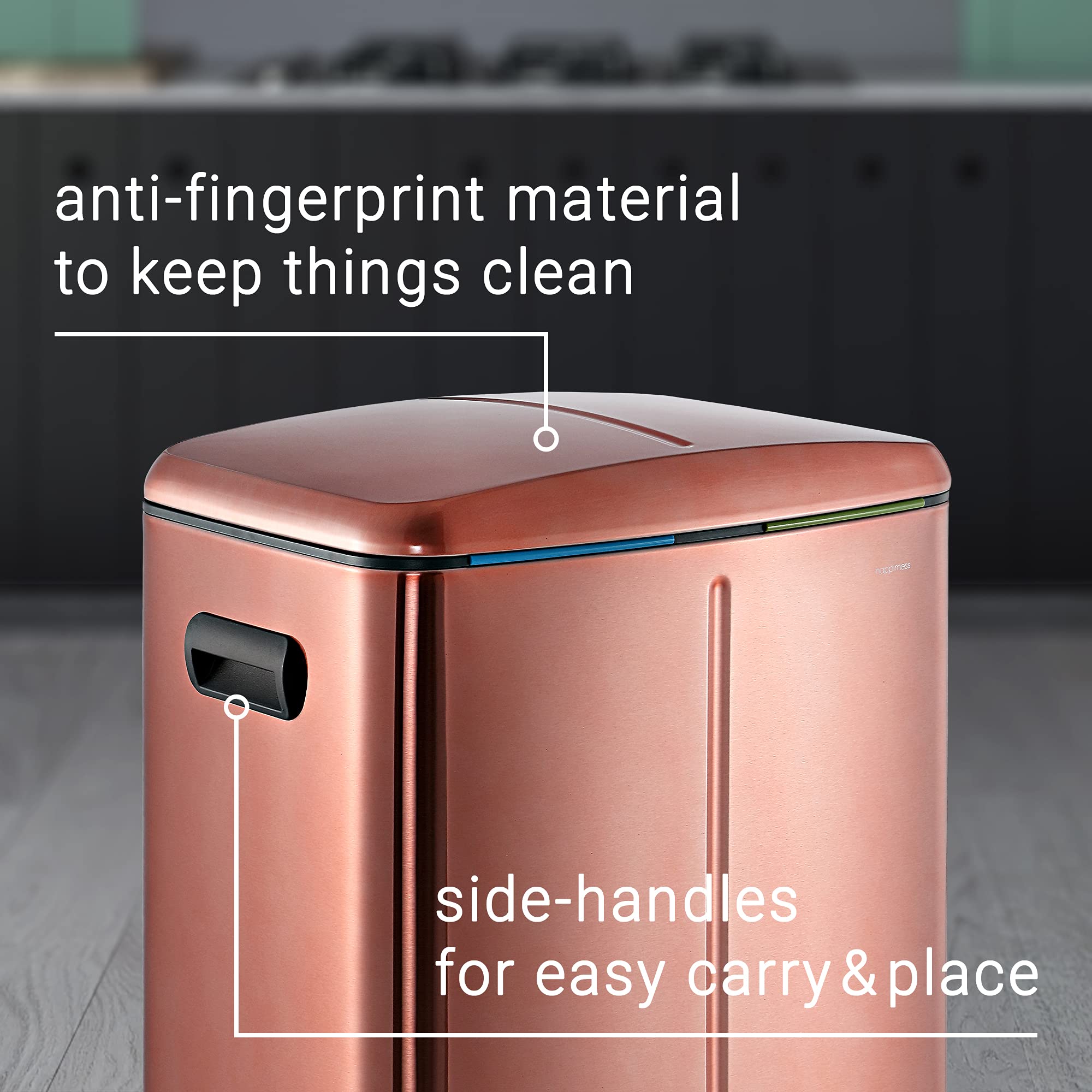 Marco 10.6 Gal Double Bucket Step Trash Can