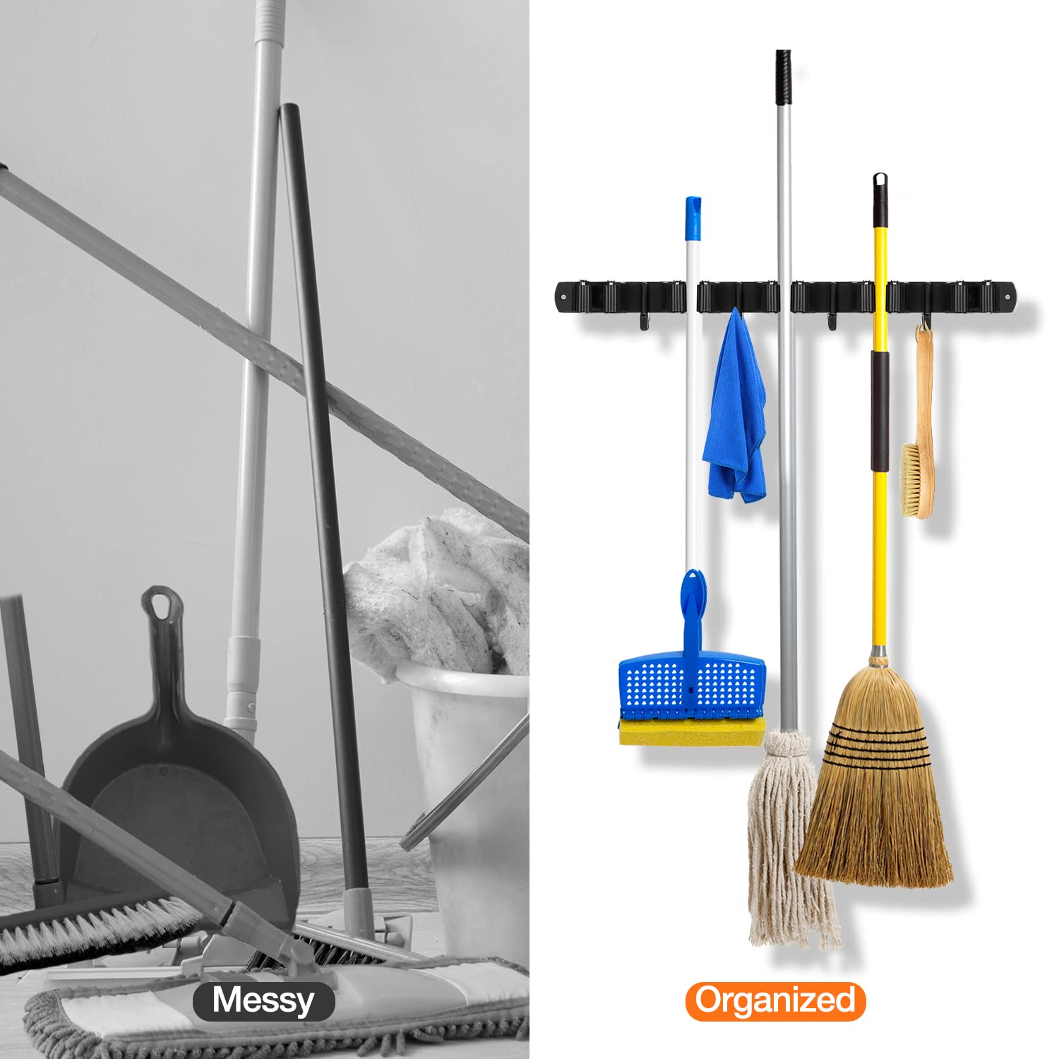 Broom Holder Wall Mount