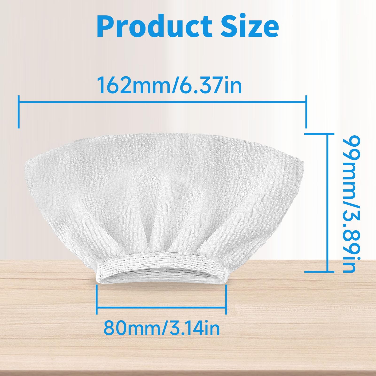 12 Pack Universal Handheld Steam Cleaner Pads Replacement Bissell Steam Shot Attachments (12 Count)