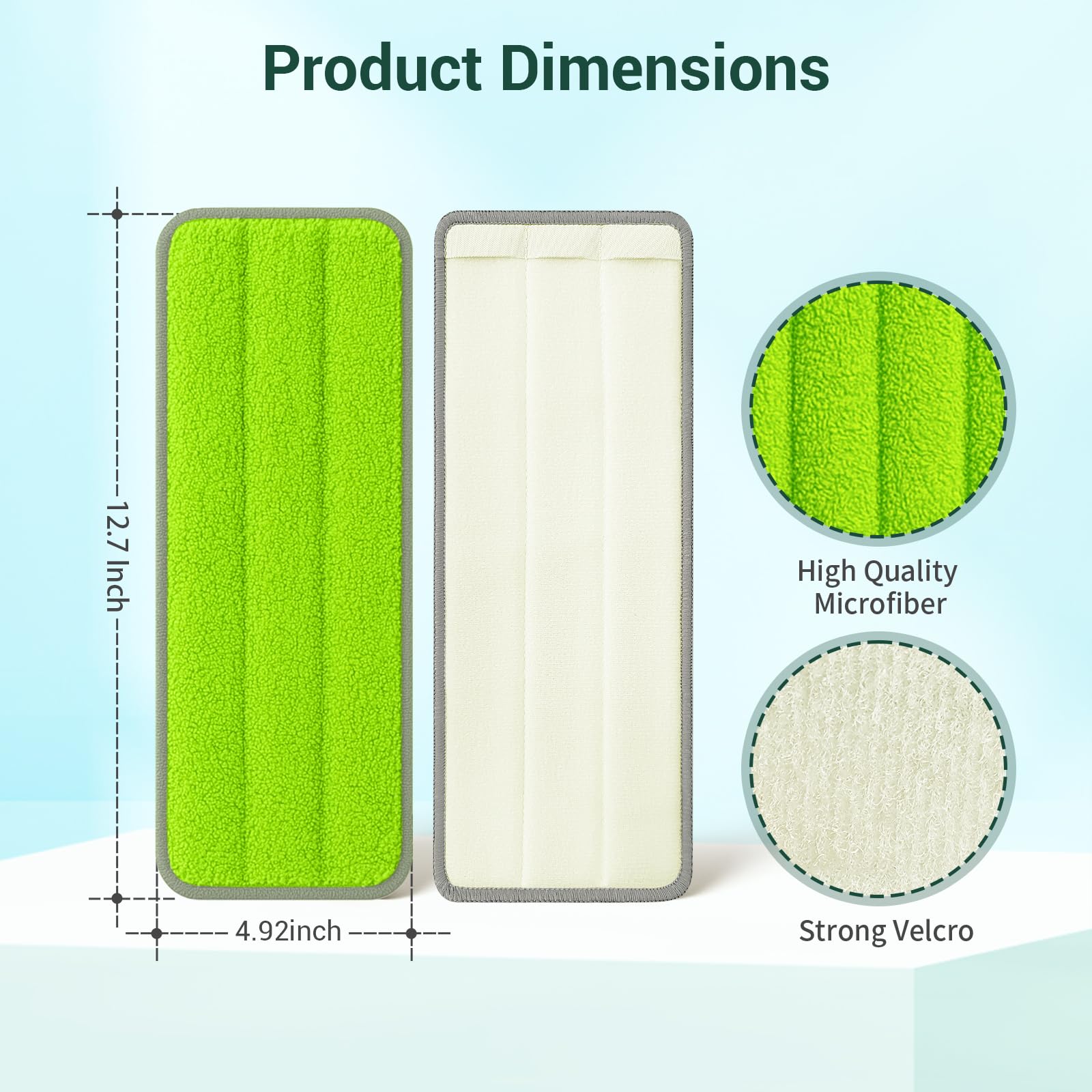 10Pcs Mop Replacement Pads (10 Count)