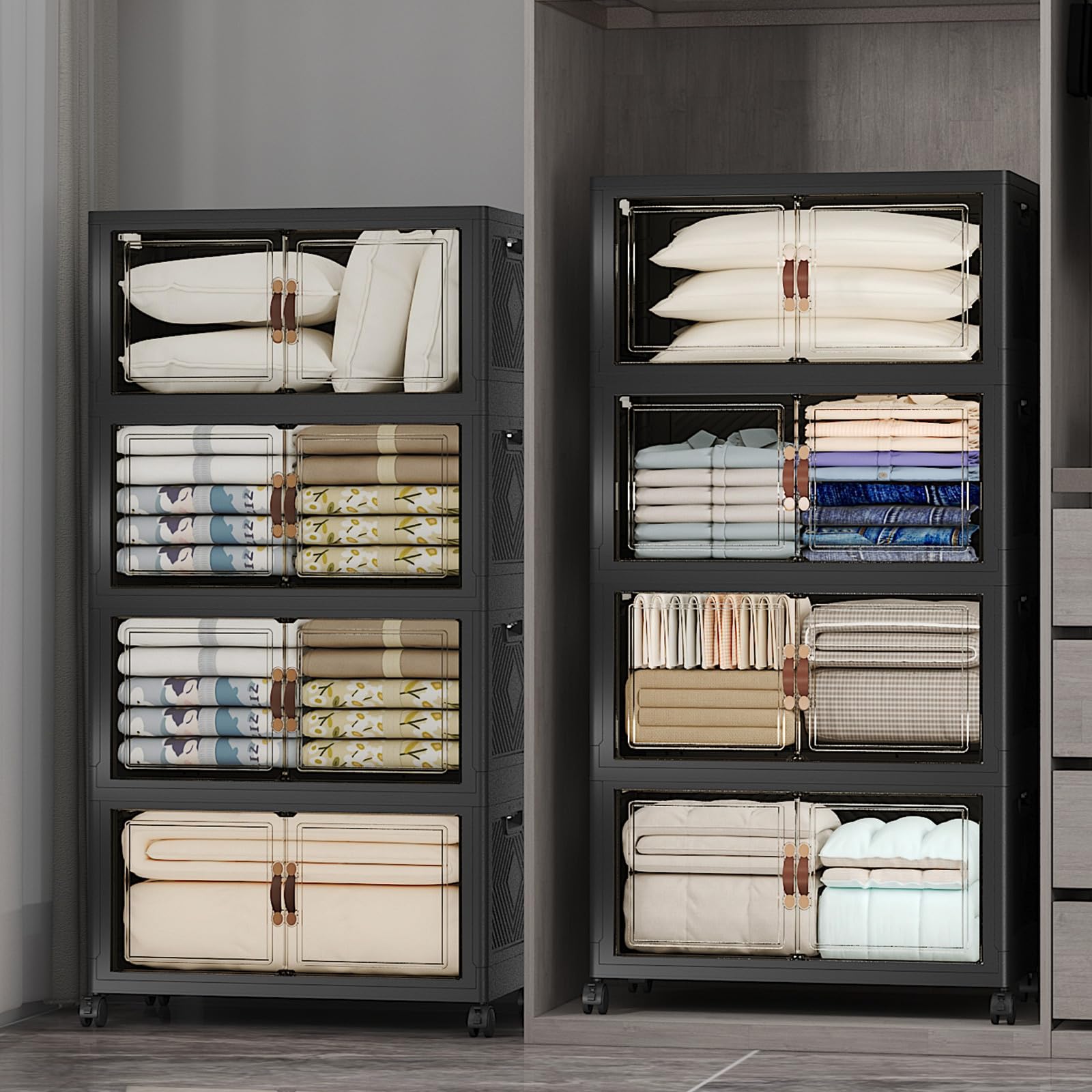 Stackable Storage Bins (8 Count)